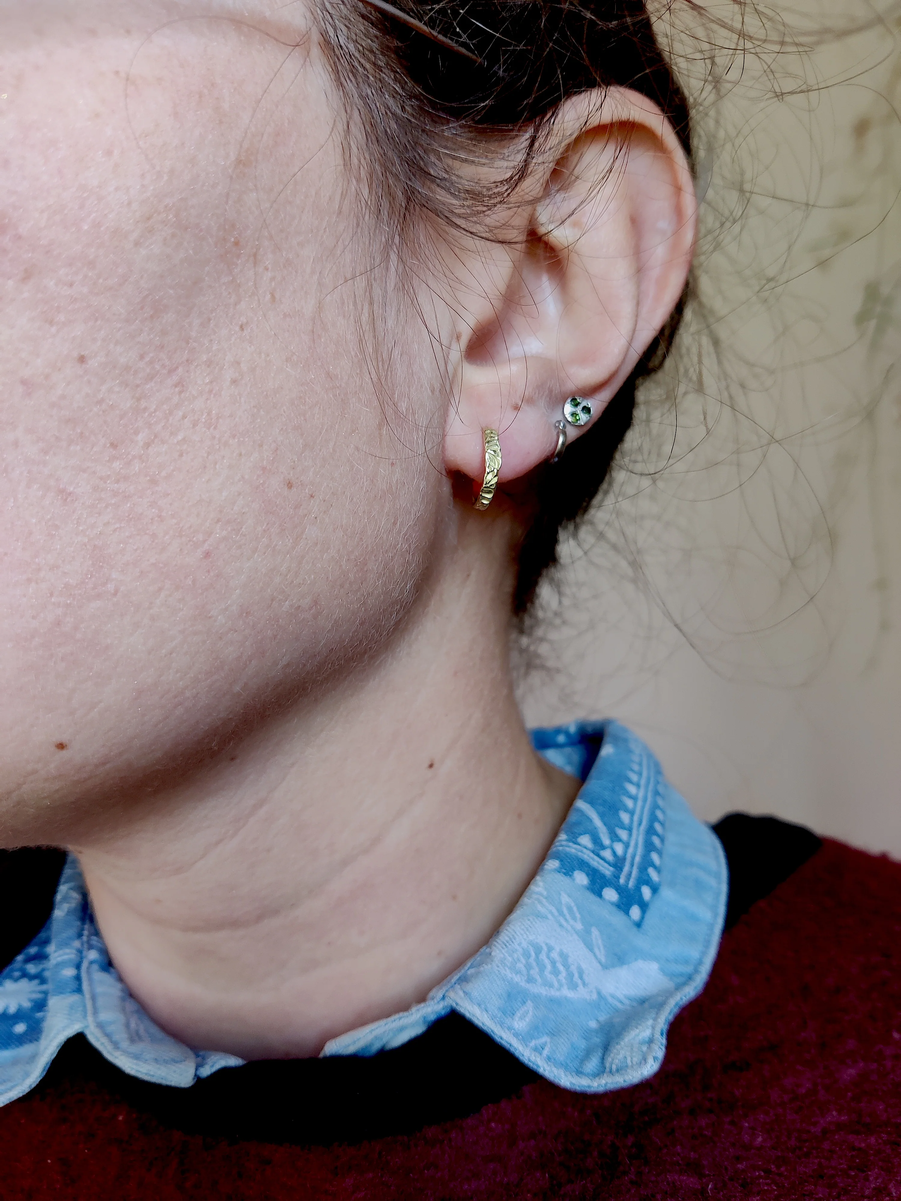 Oorbellen in 18k geel goud - Madelief.