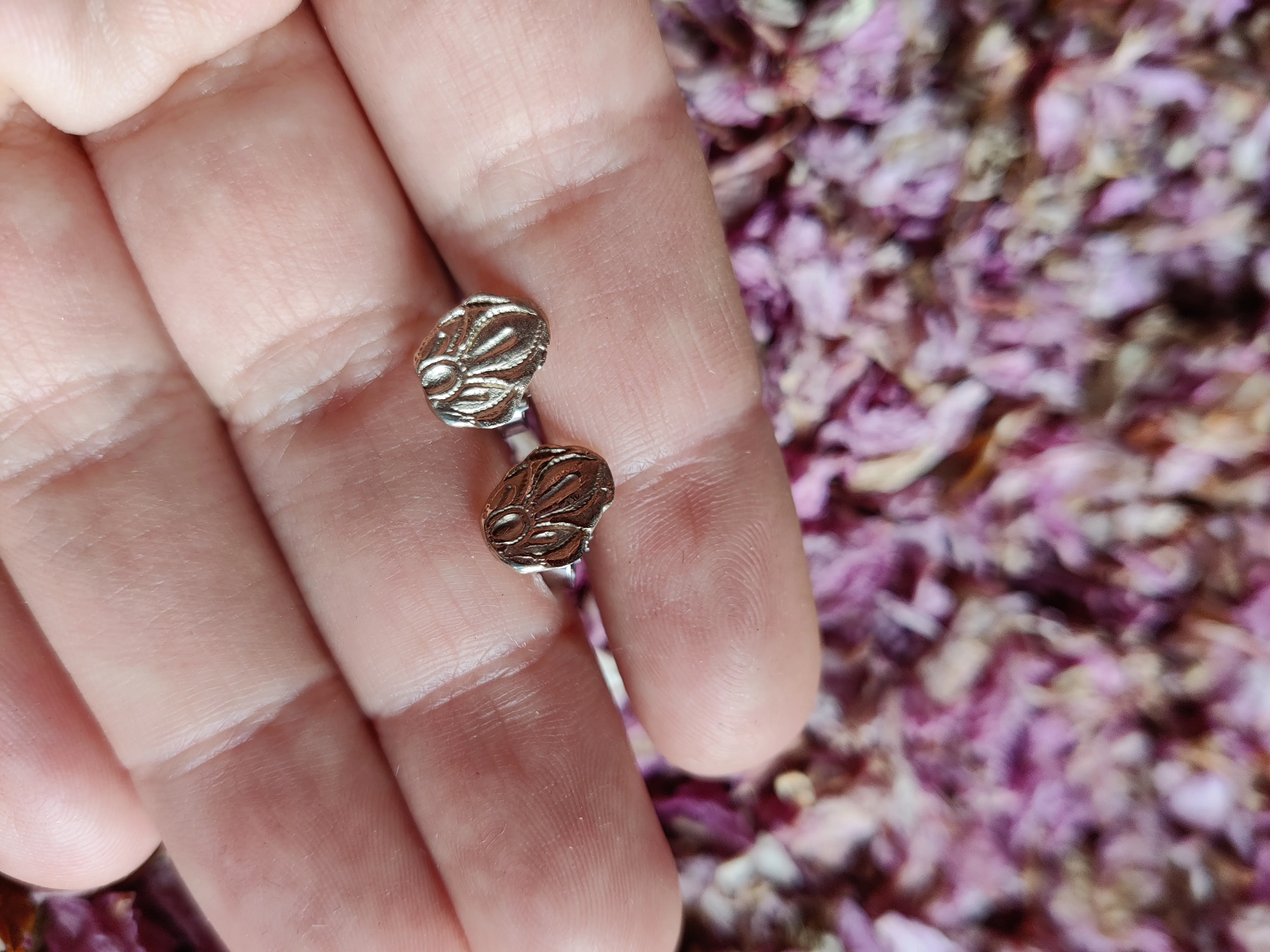 Oorbel in 18k wit goud: Yasmine