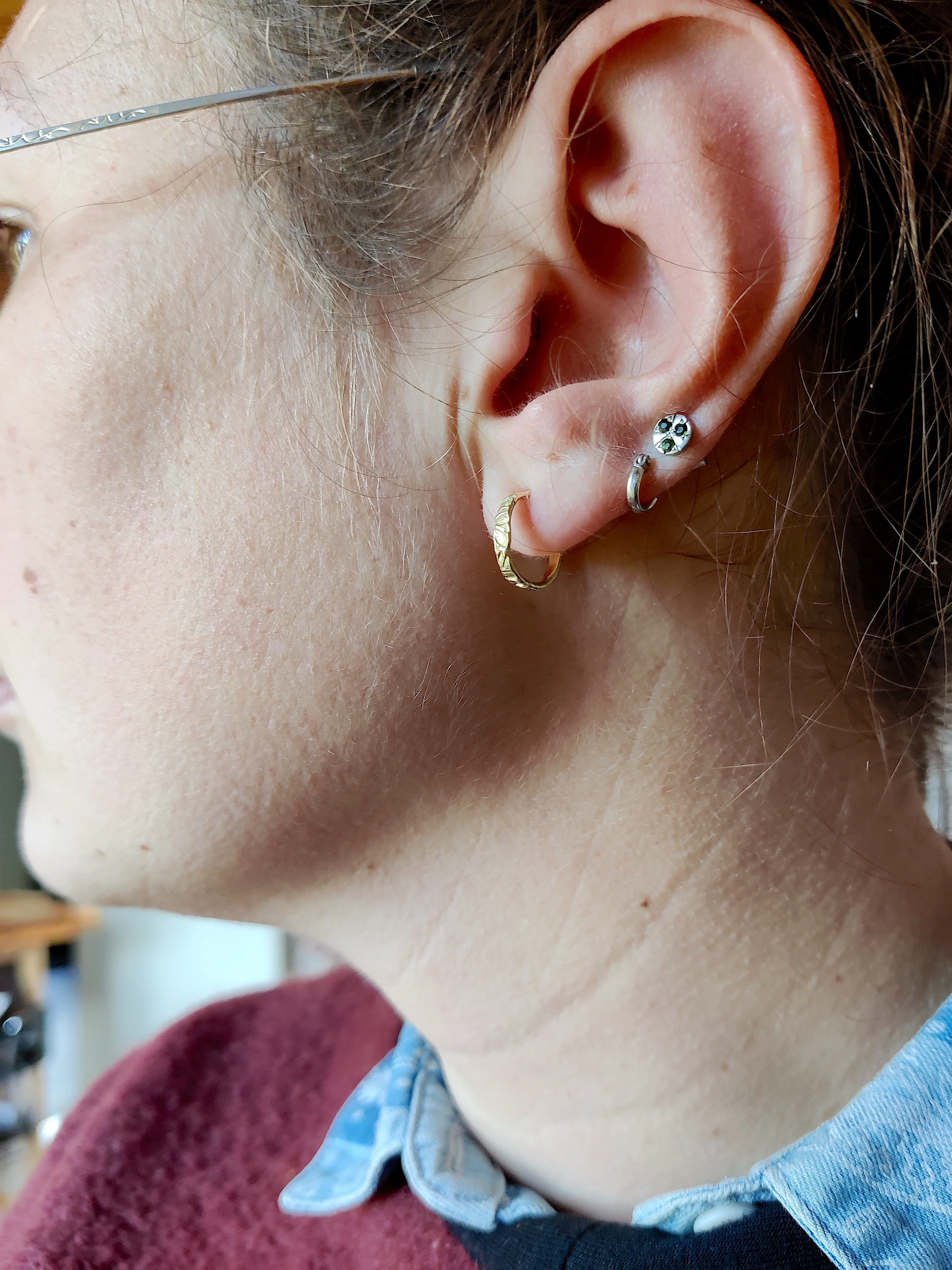 Oorbellen in 18k geel goud - Madelief.