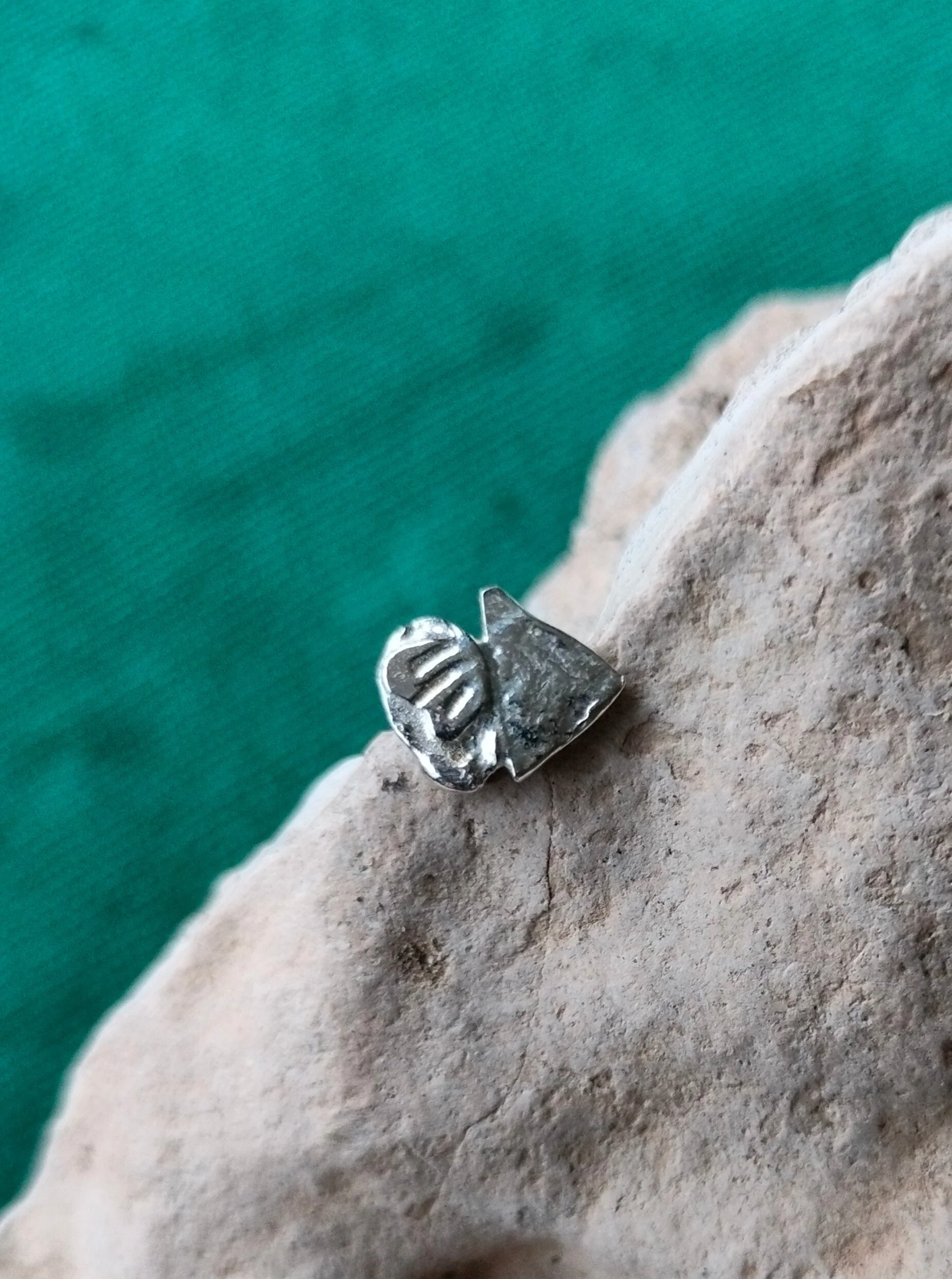 Oorbel in zilver - An