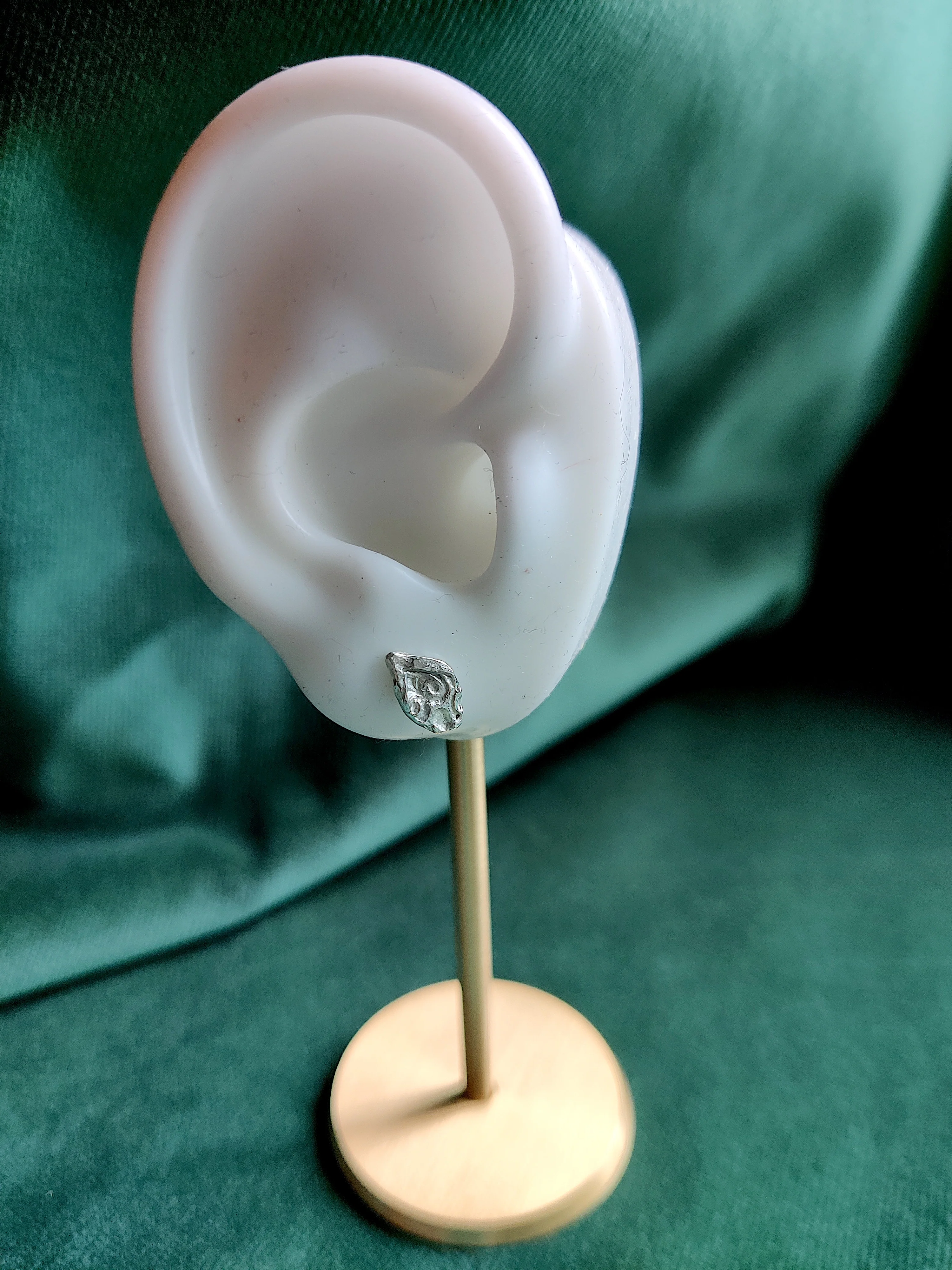 Oorbel in zilver - Bella blaadje