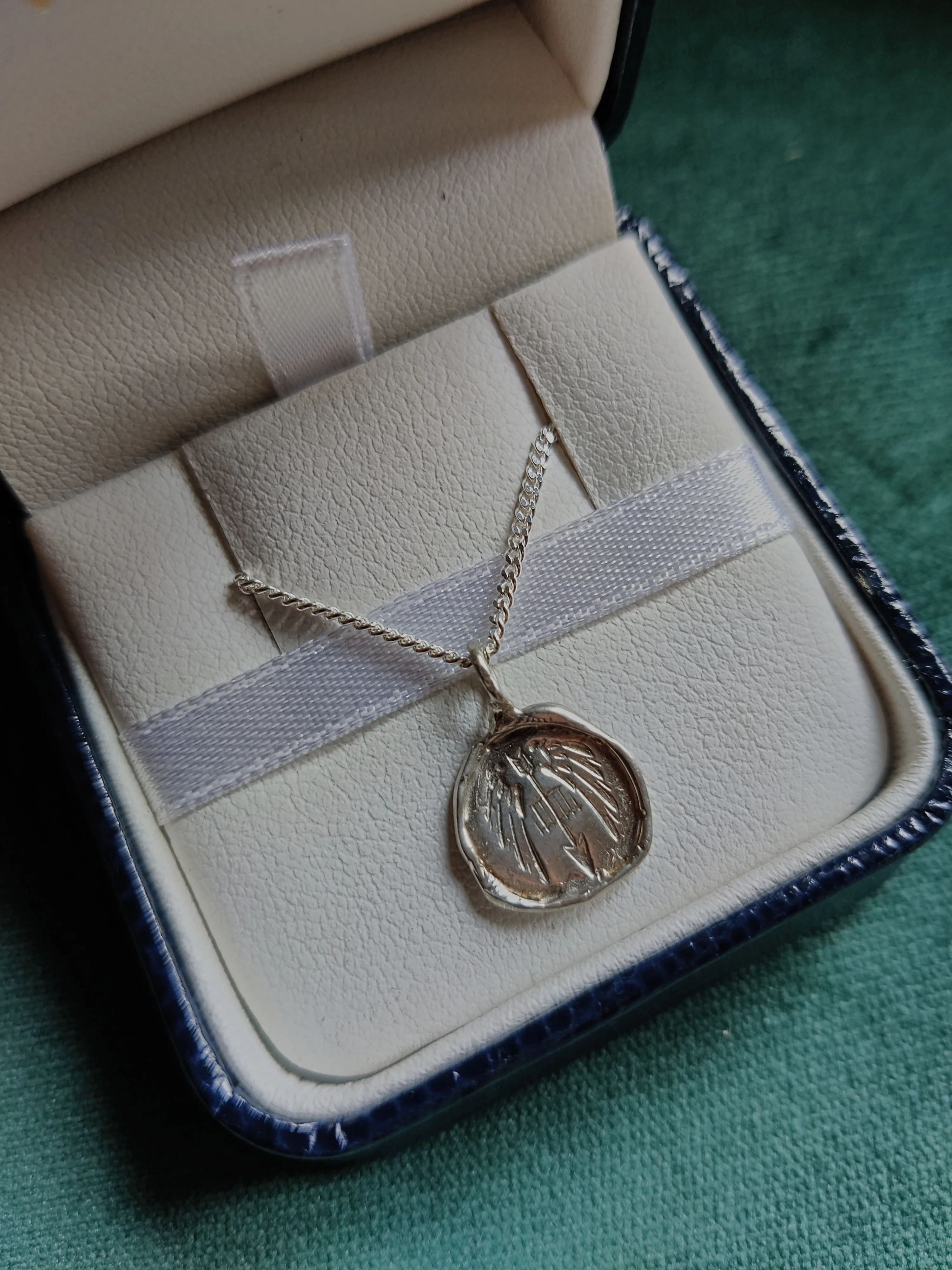 Ketting in zilver met wapenschild - Wambacq