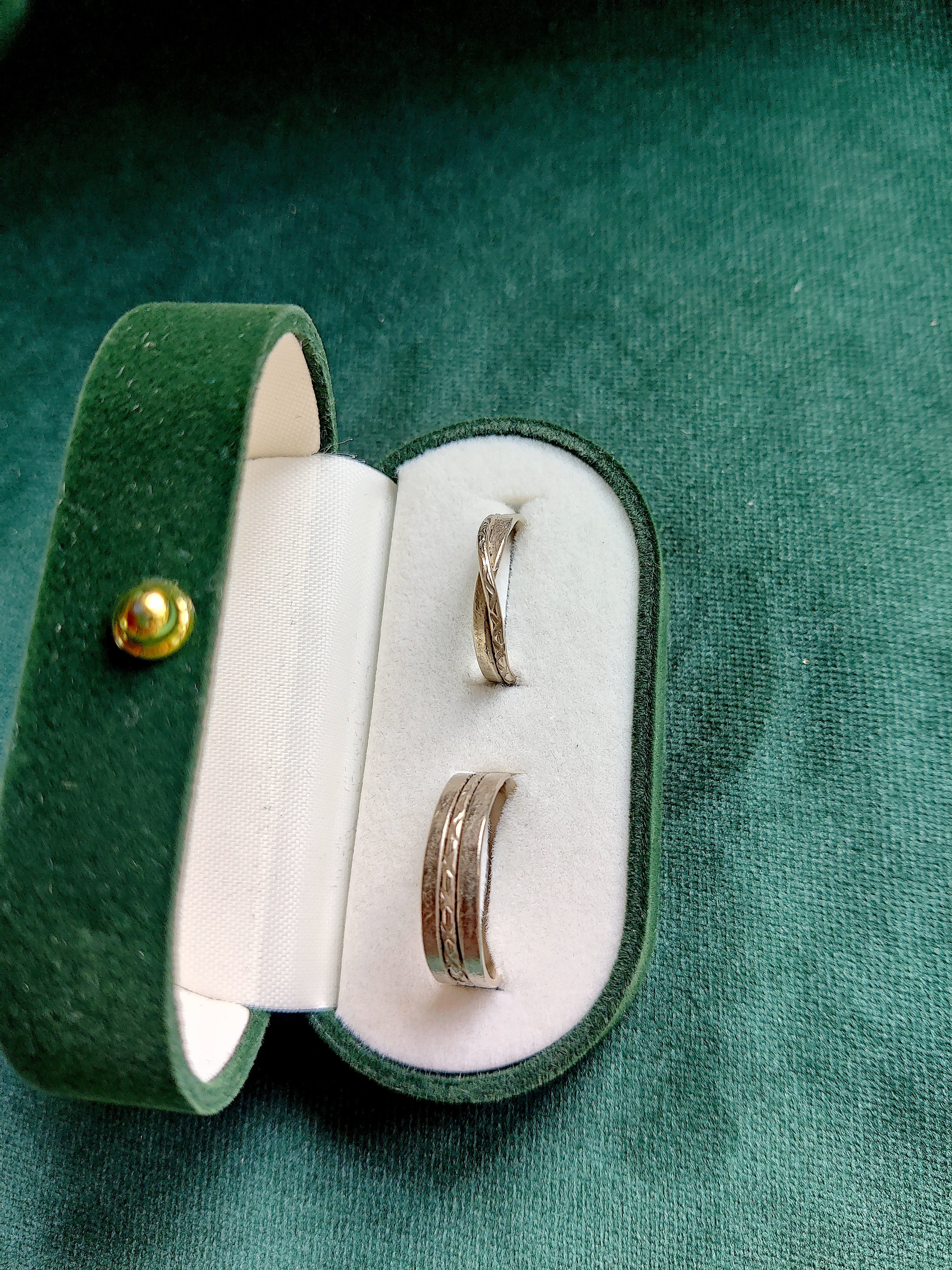 Trouwringen in 18k wit goud - Yasmine en Aladin