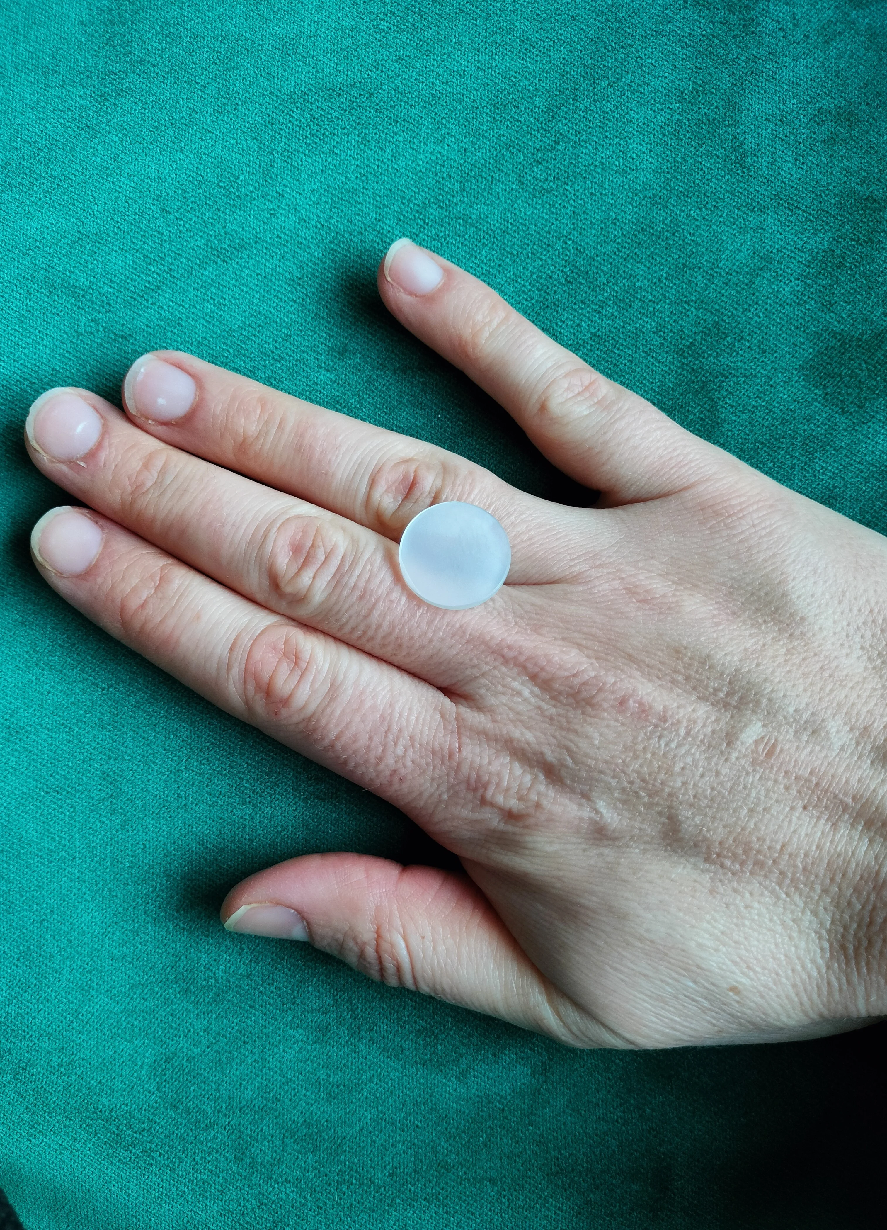 Ronde platte maansteen