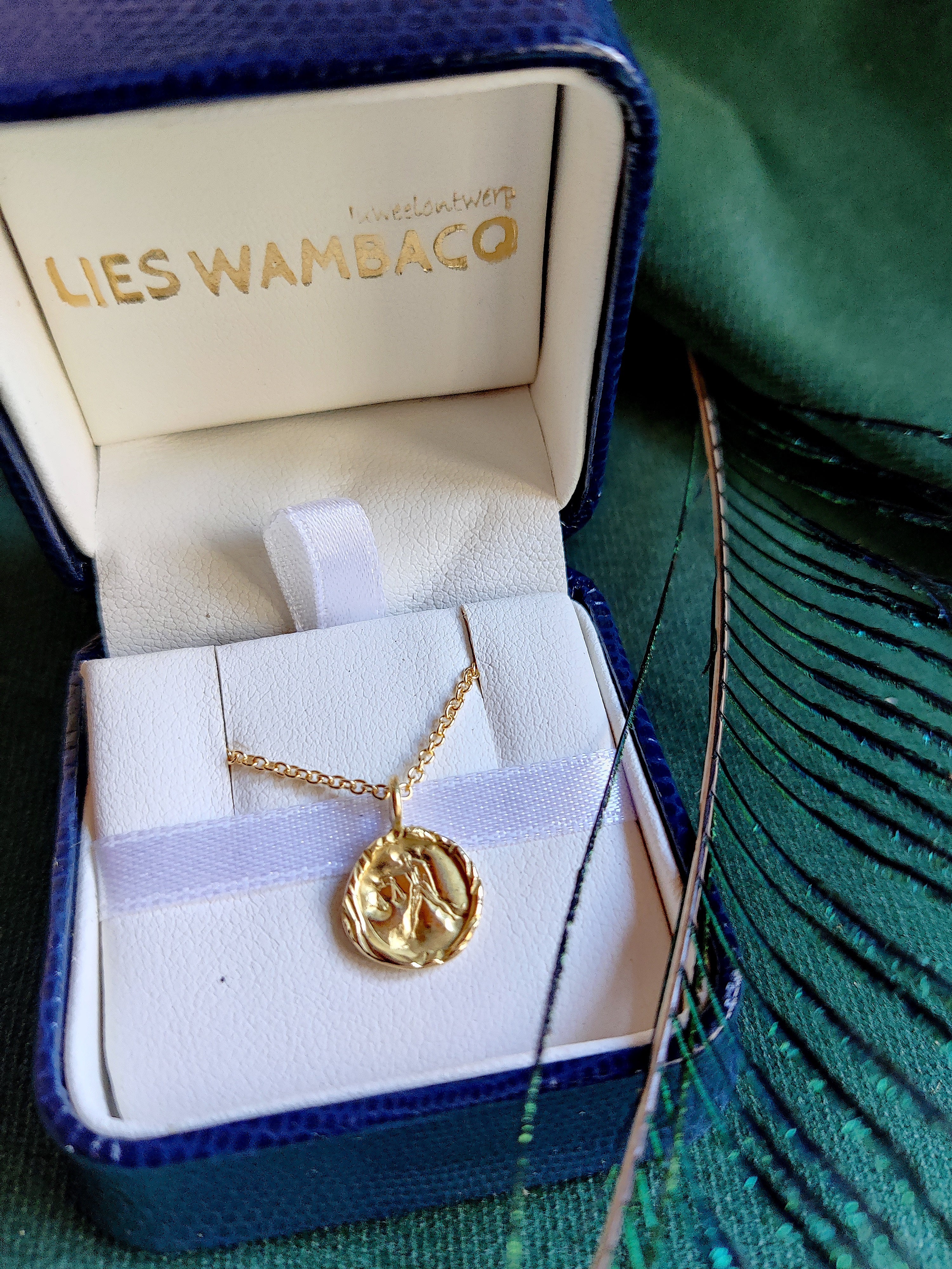 Hanger in 18K geel goud - Libra