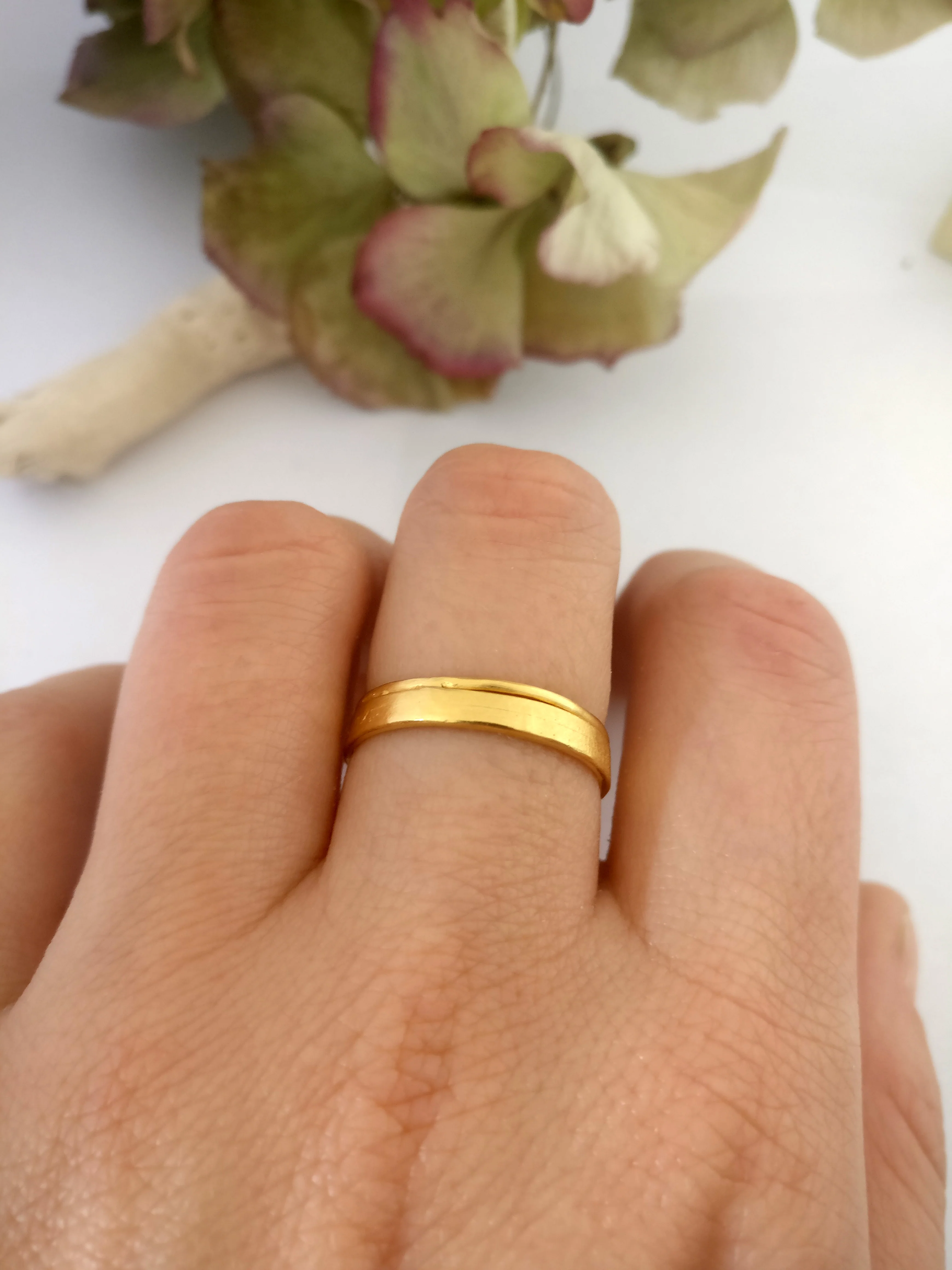 Trouwringen in 18k geel goud: Diego en Frida