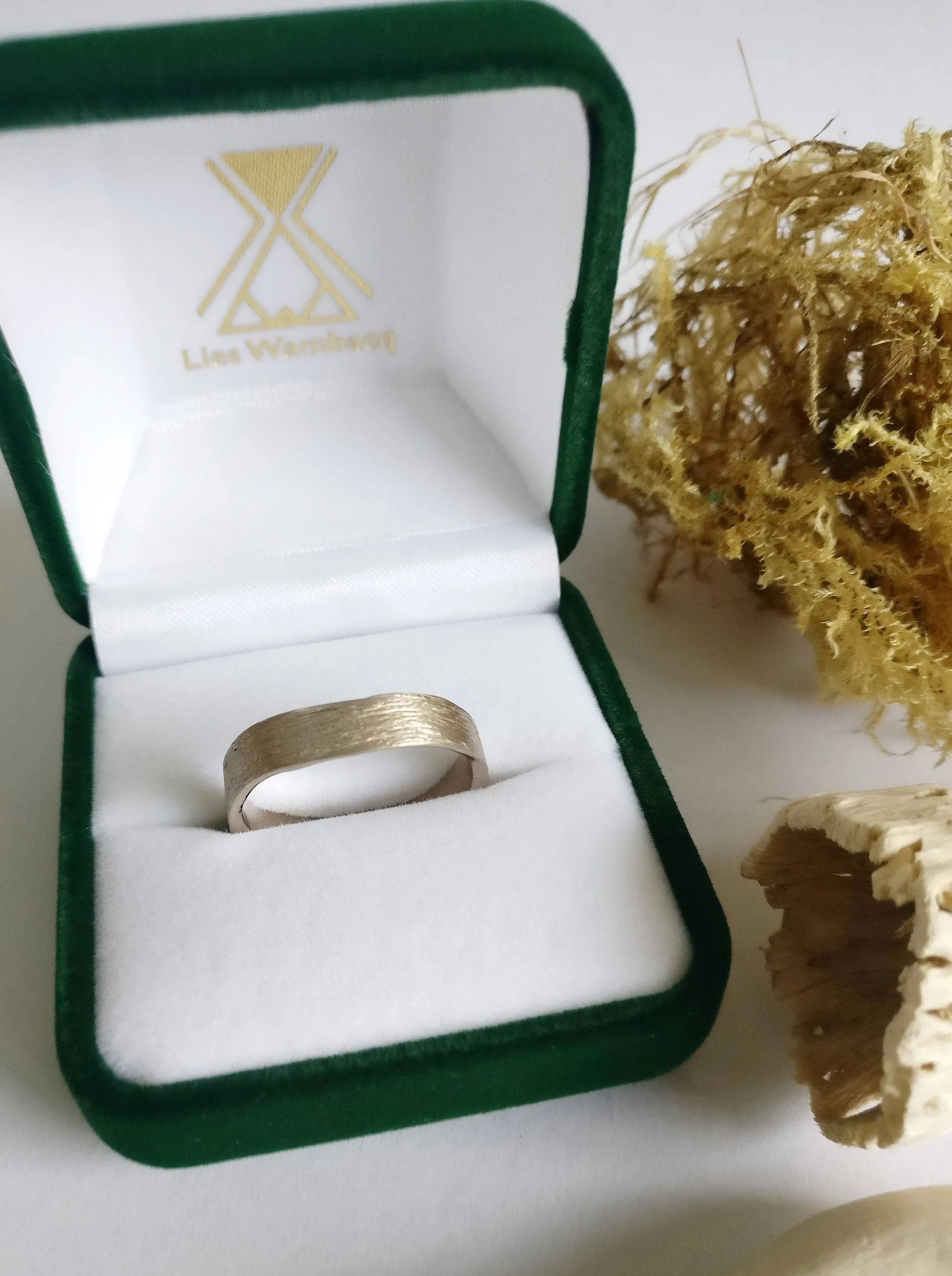 Ring in 18K palladium wit goud: Aragon