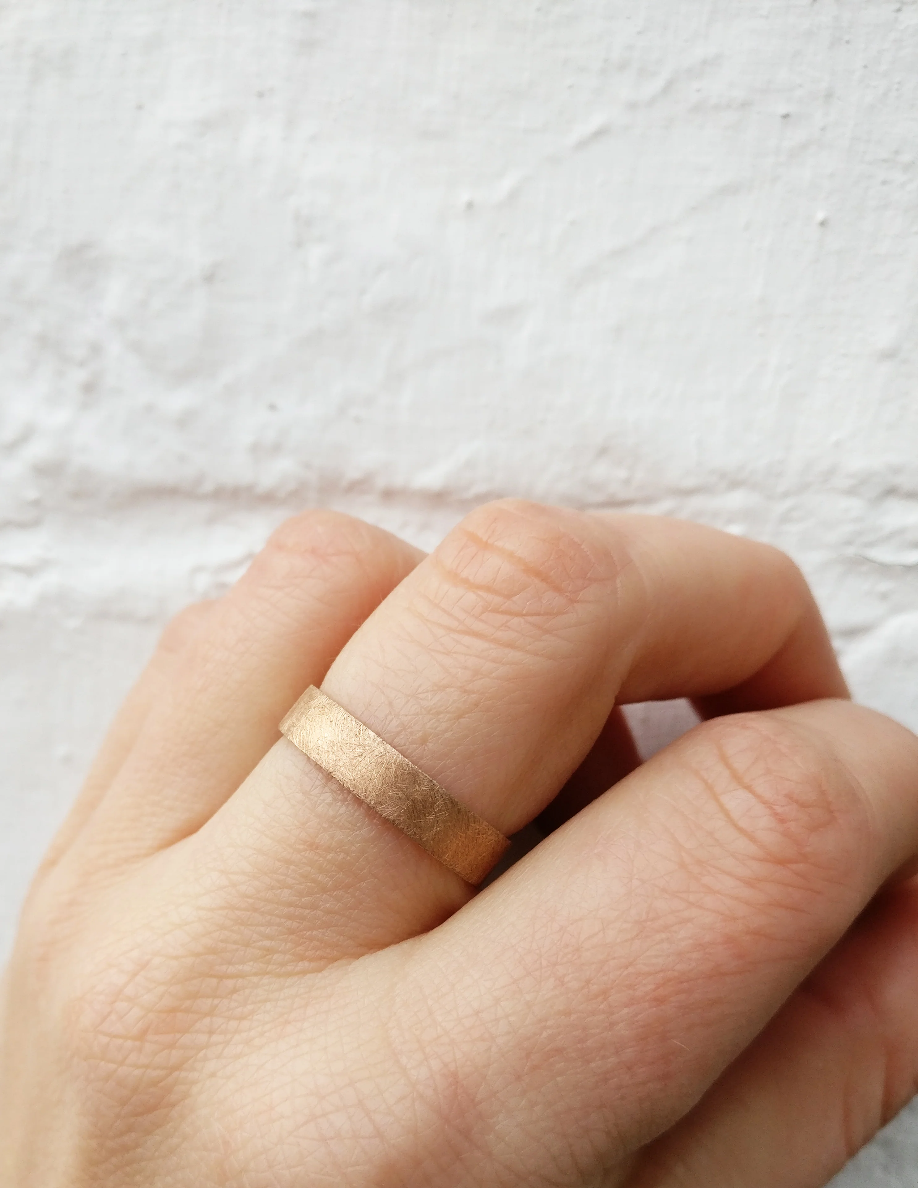 Trouwringen in 18k rosé goud: June en Johnny