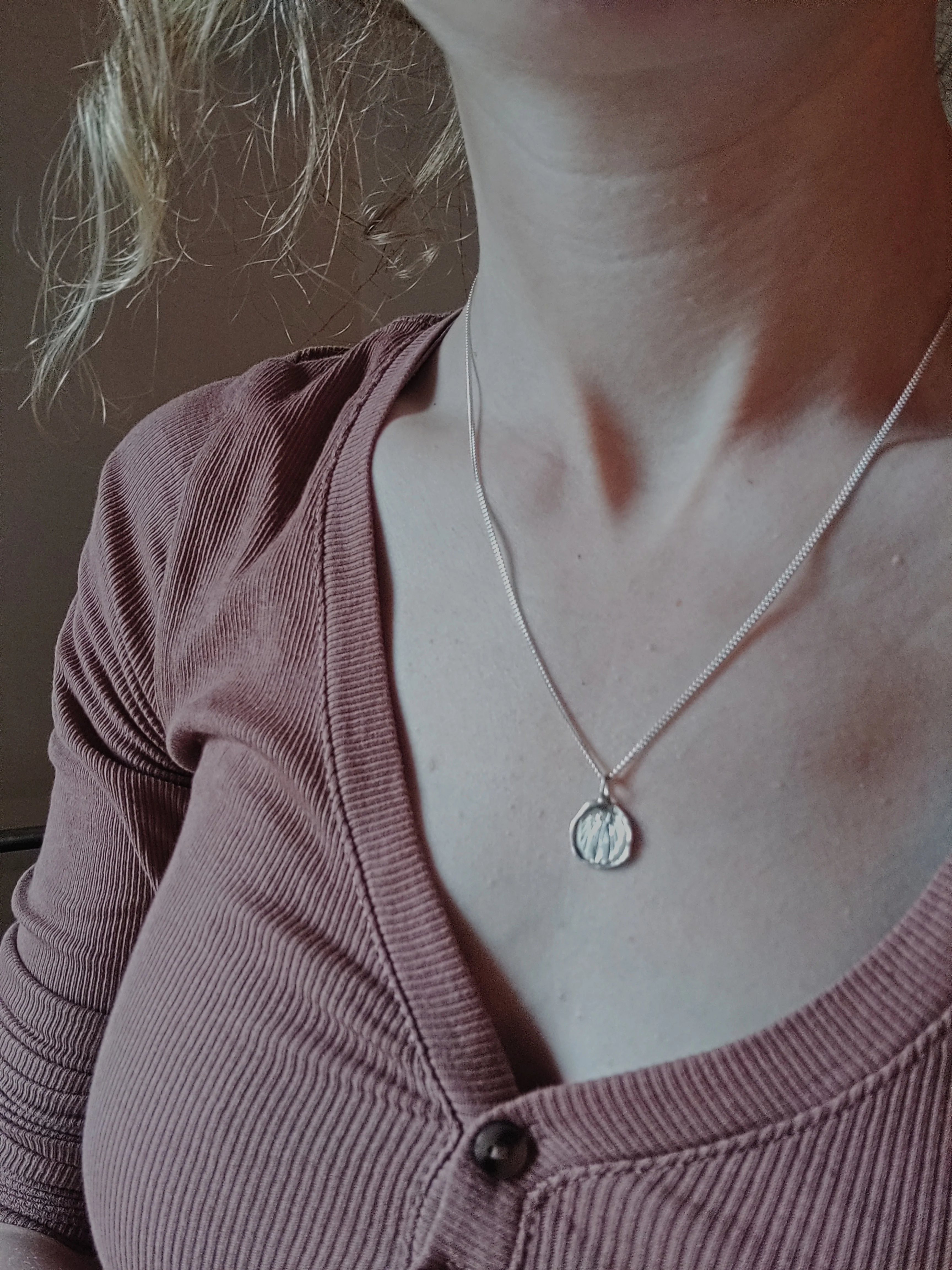 Ketting in zilver met wapenschild - Wambacq