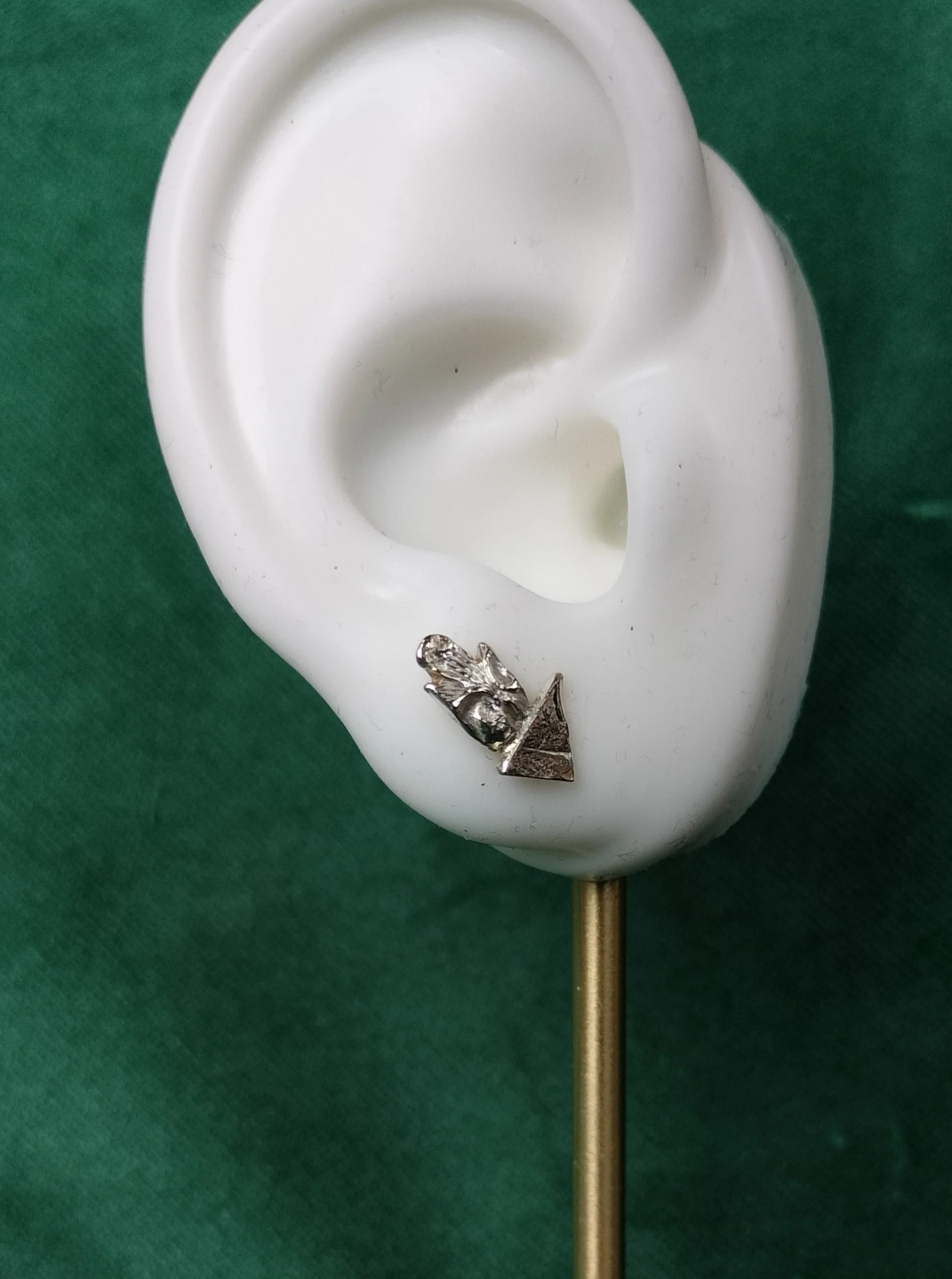 Oorbellen in zilver - Ansien