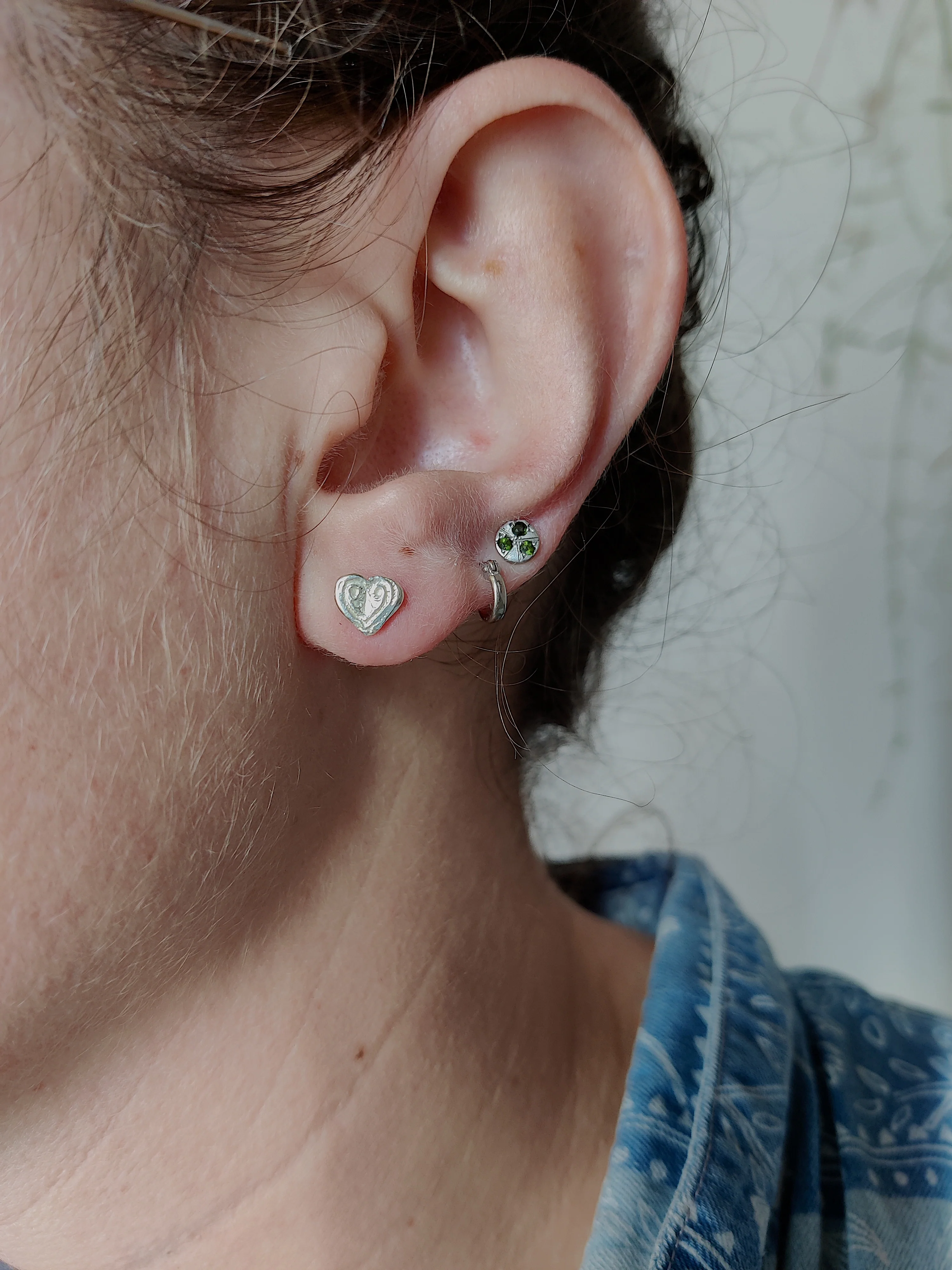 Oorbel in zilver - Bella love