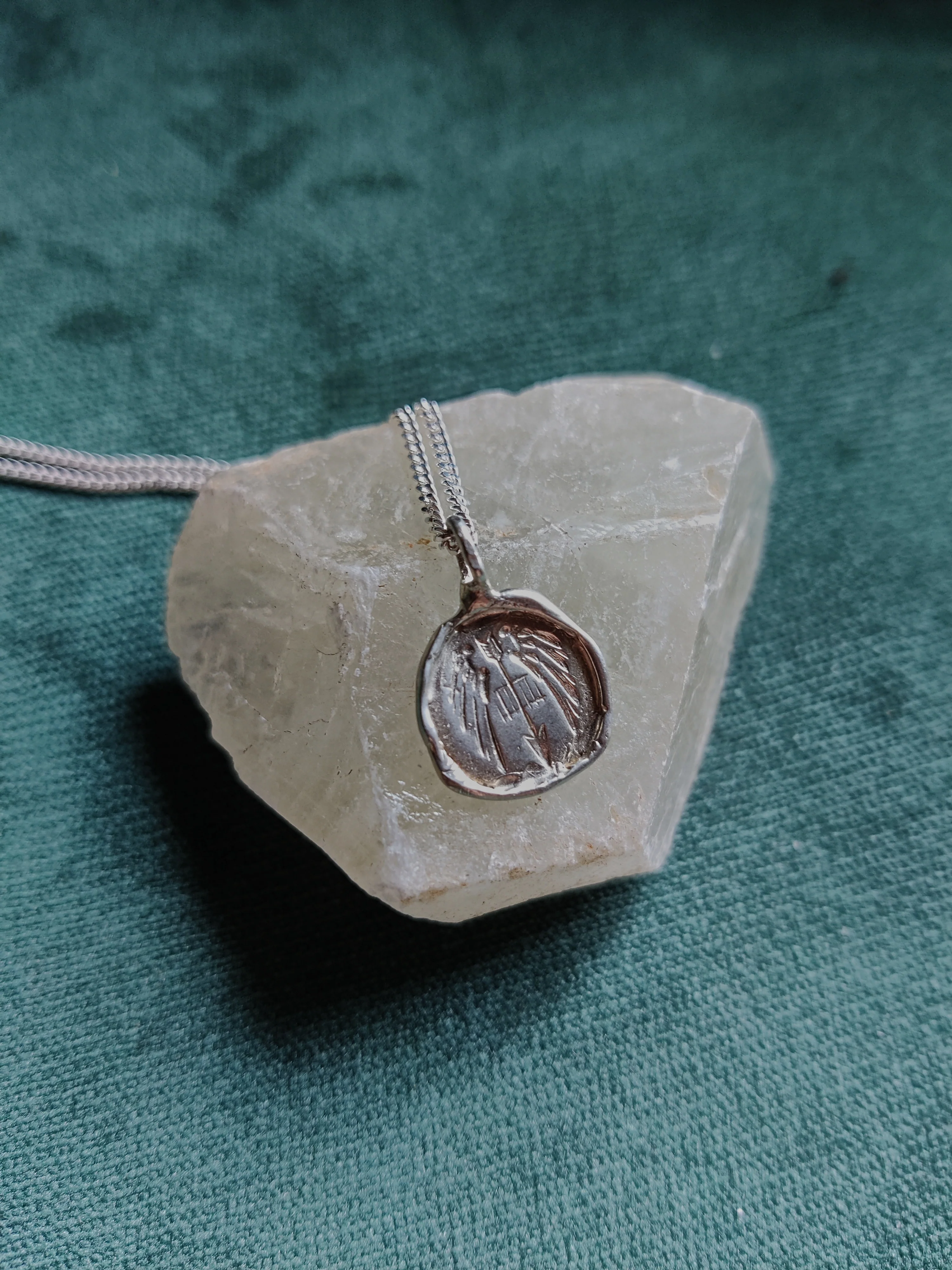 Ketting in zilver met wapenschild - Wambacq