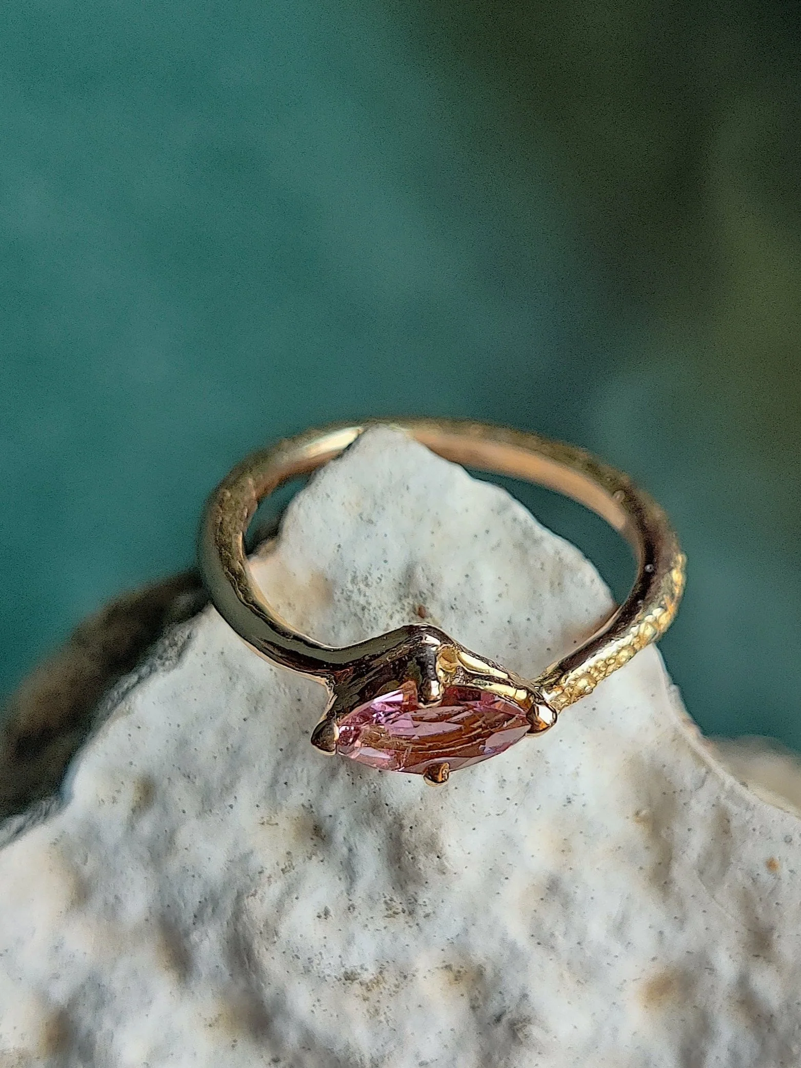 Ring in 18K rosé goud met toermalijn: Rhona