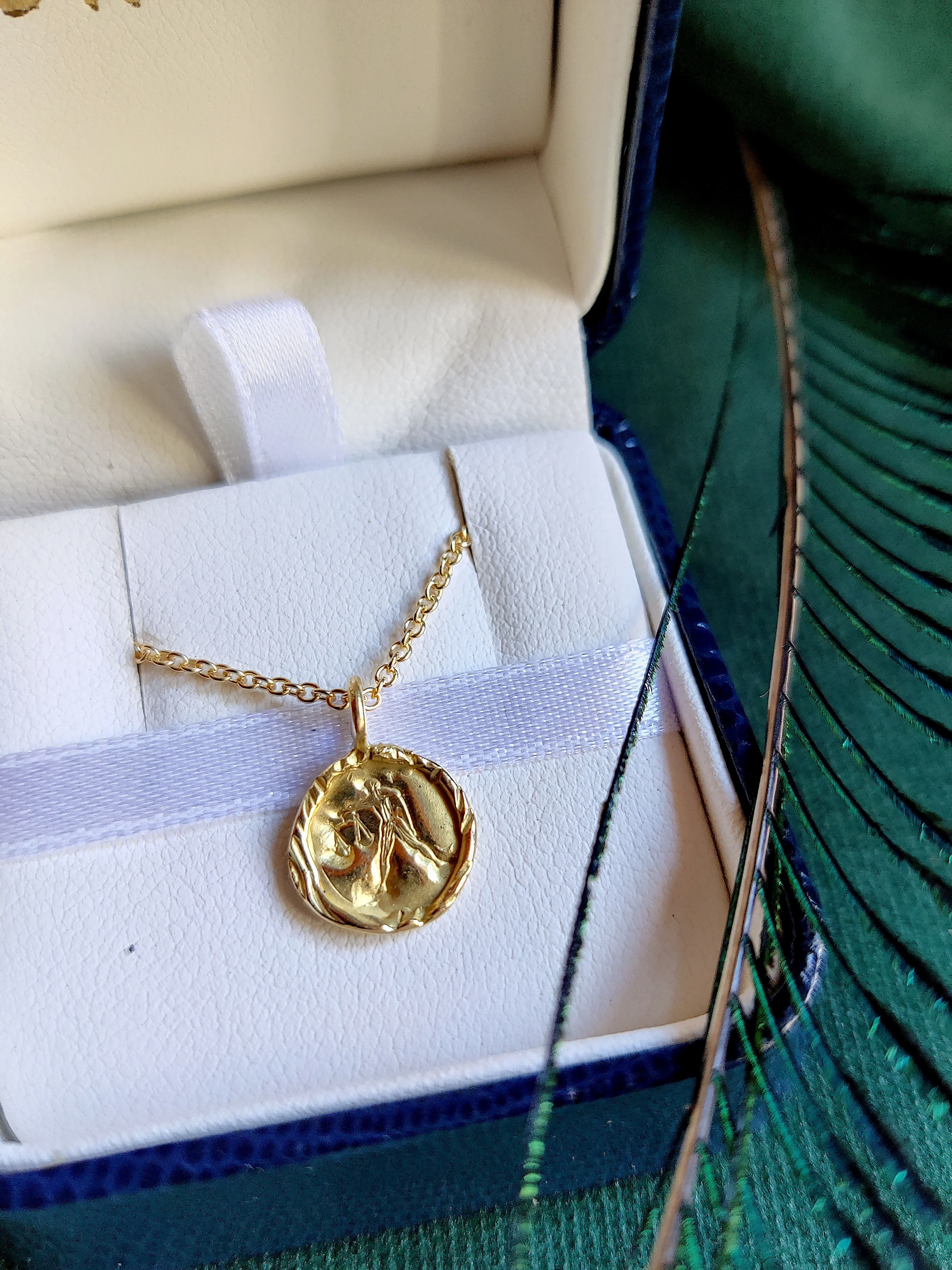 Hanger in 18K geel goud - Libra