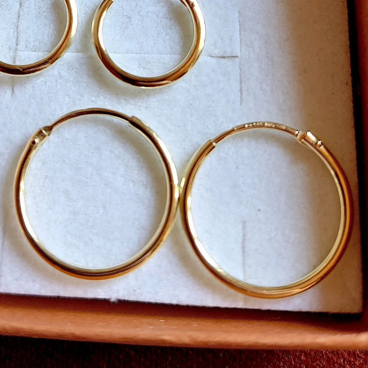 Oorbel in 14k geel goud: Ringies