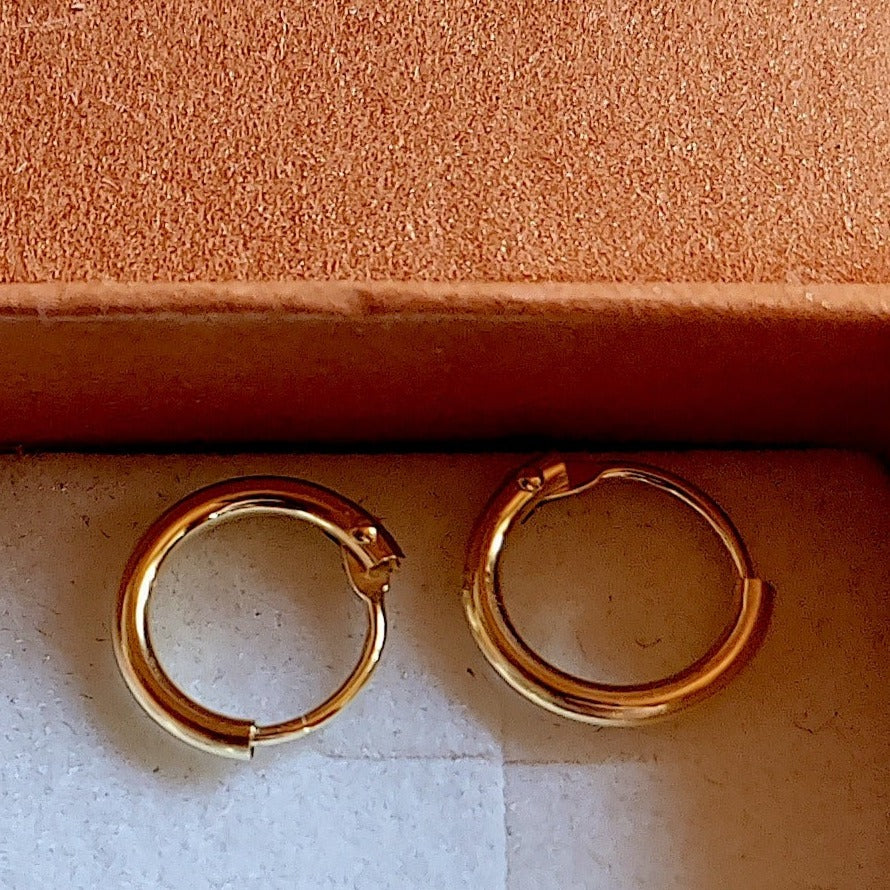 Oorbel in 14k geel goud: Ringies