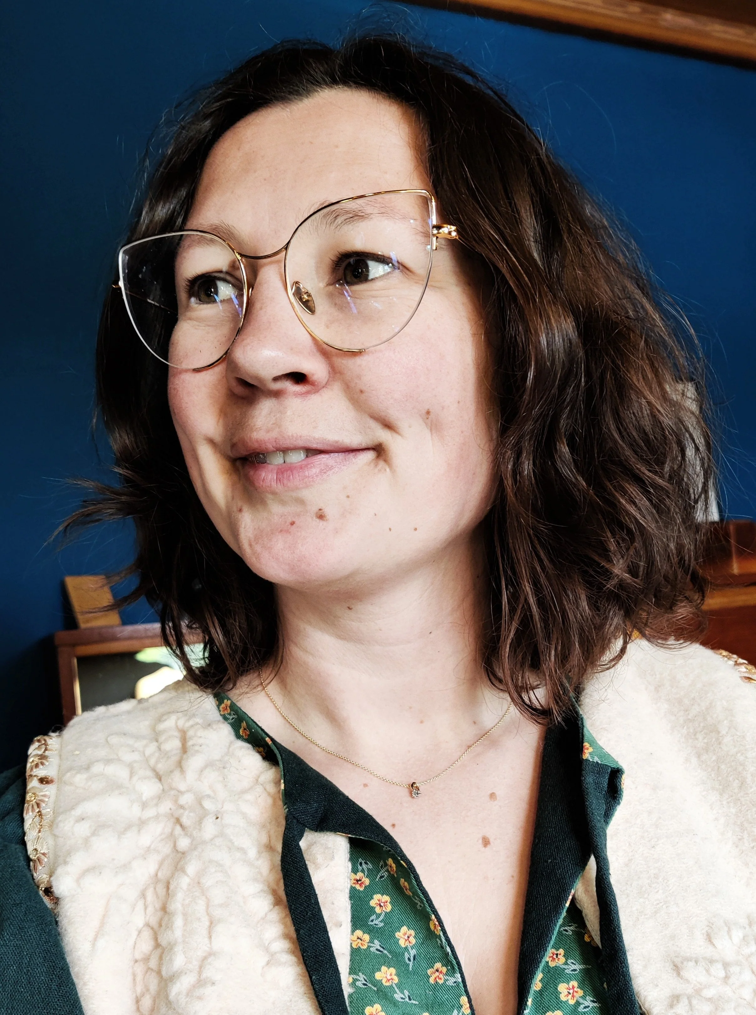 Hanger in 18K geel goud met diamant 0,05 ct - Leen