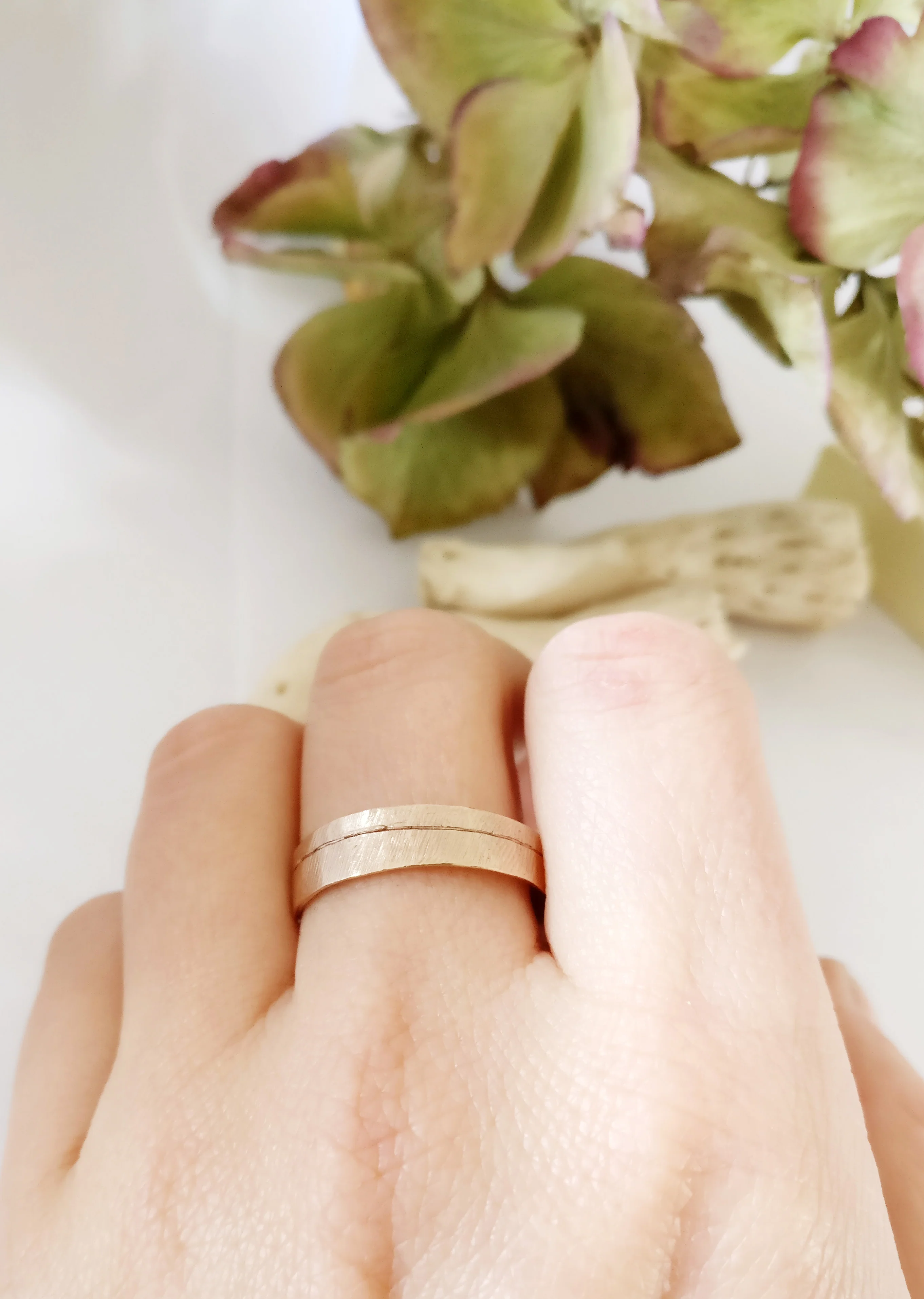 Trouwringen in 18k rosé goud: Isabella en Peter Paul