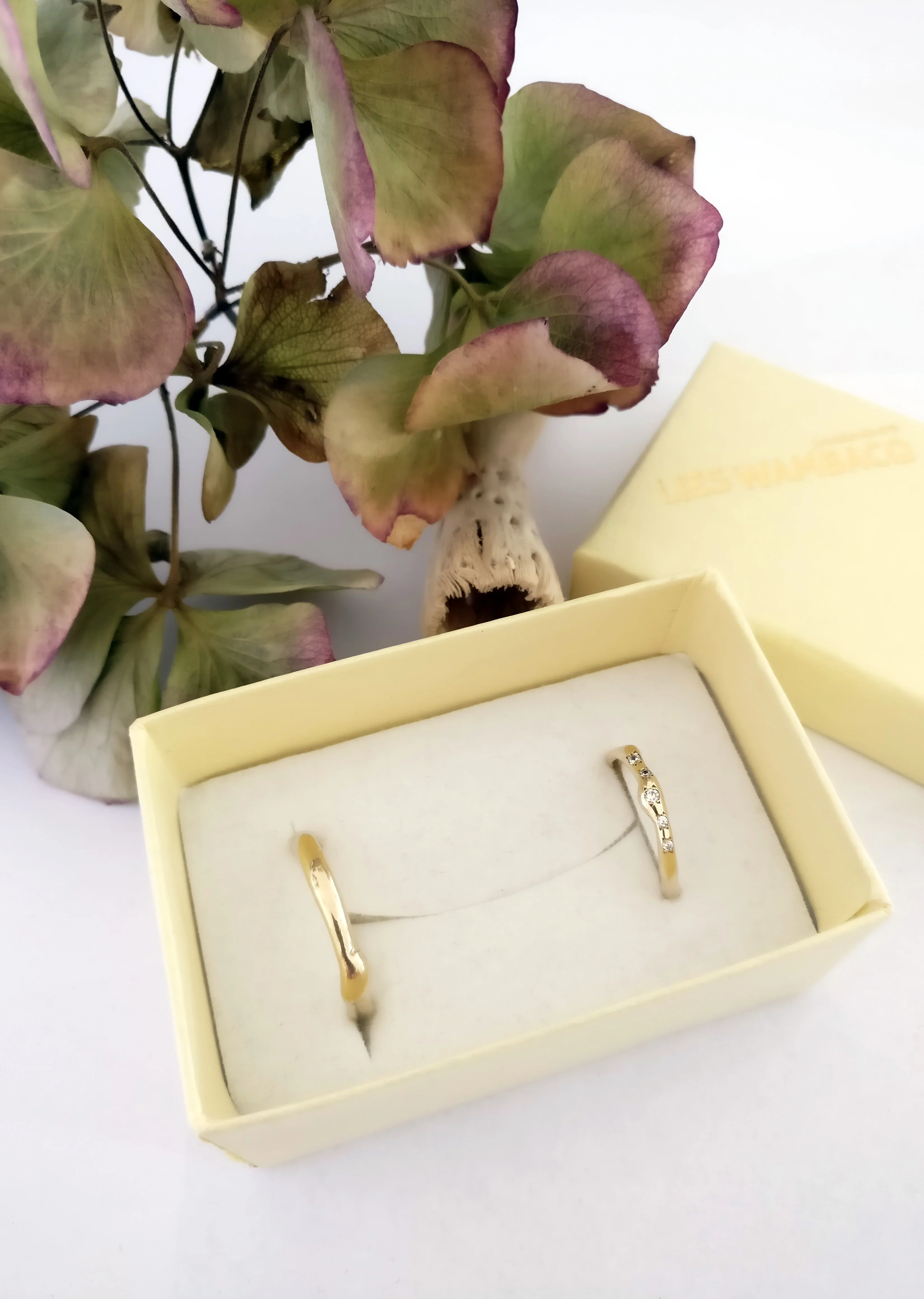 Trouwringen in 18k geel goud:Juan Antonio en Cristina