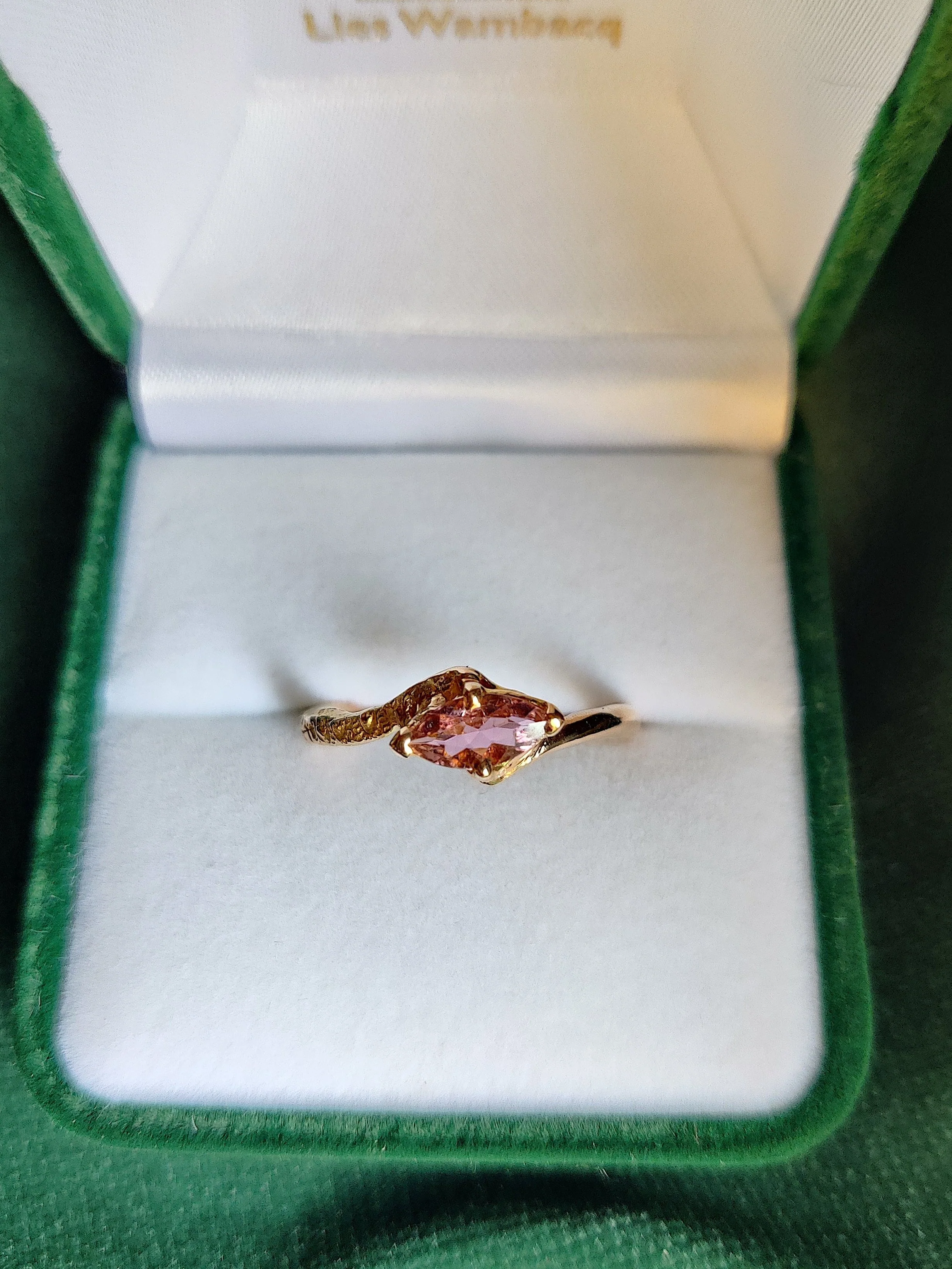 Ring in 18K rosé goud met toermalijn: Rhona