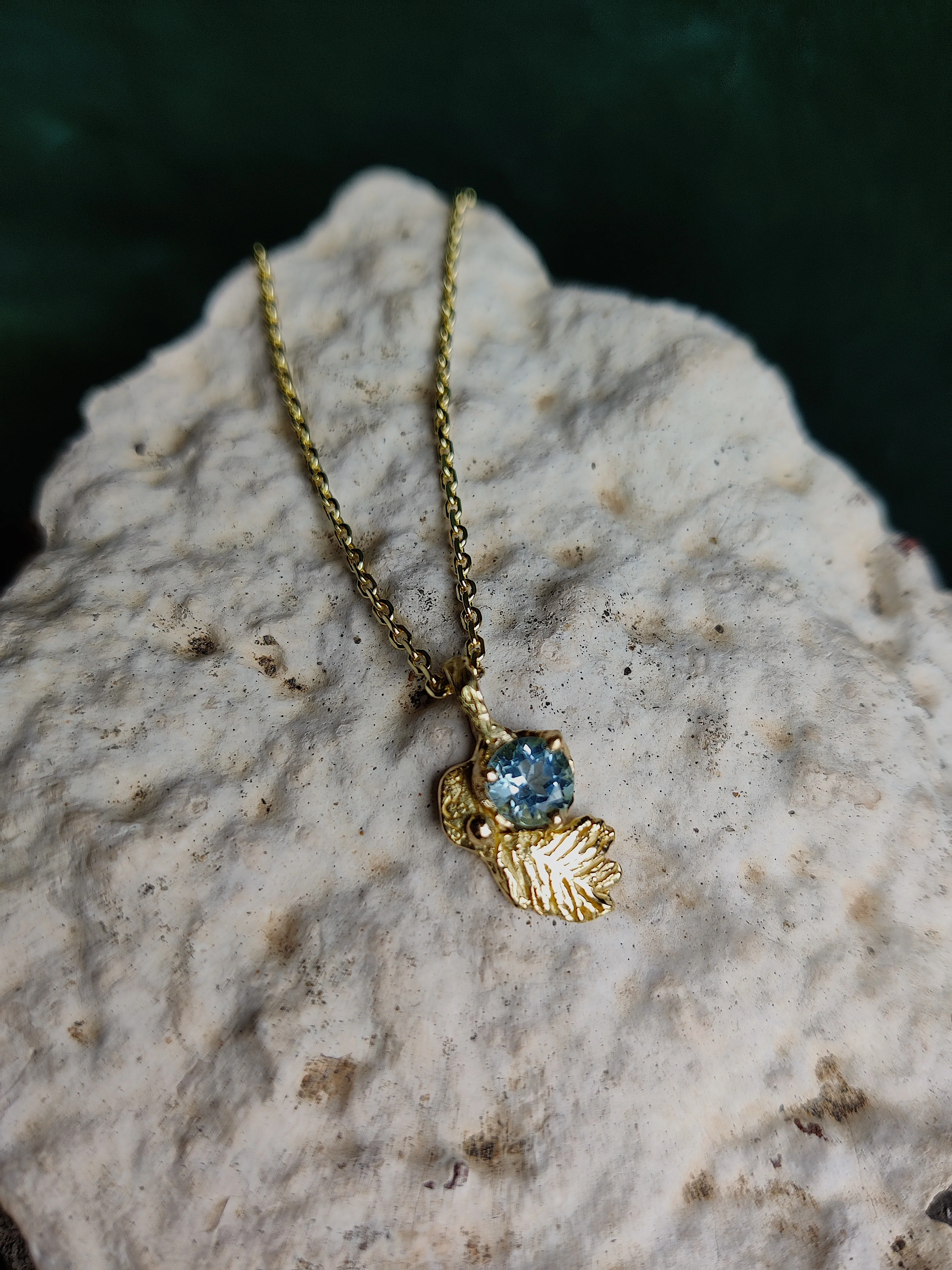 Hanger in 18k geel goud met topaas - Aria