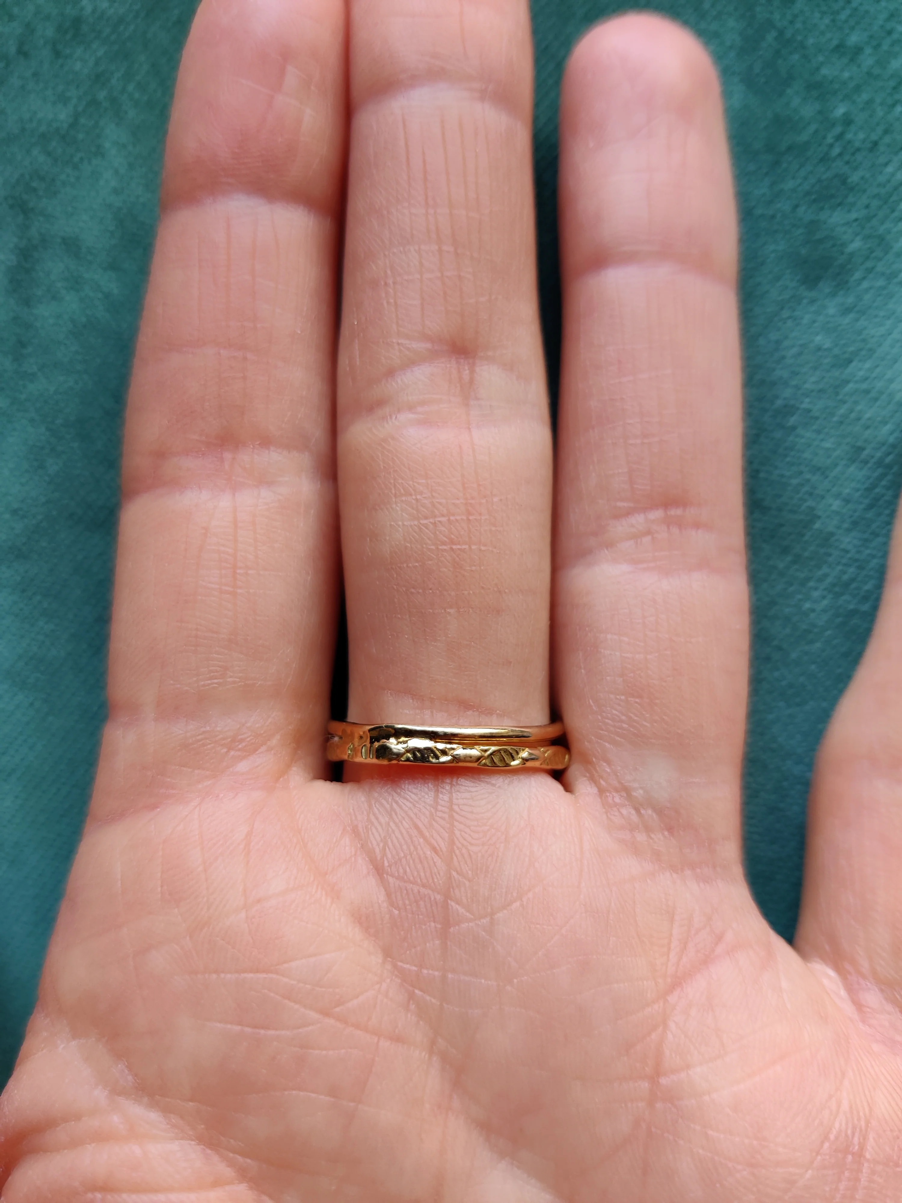 Ring in 18k geel goud met roze saffier - Sofie