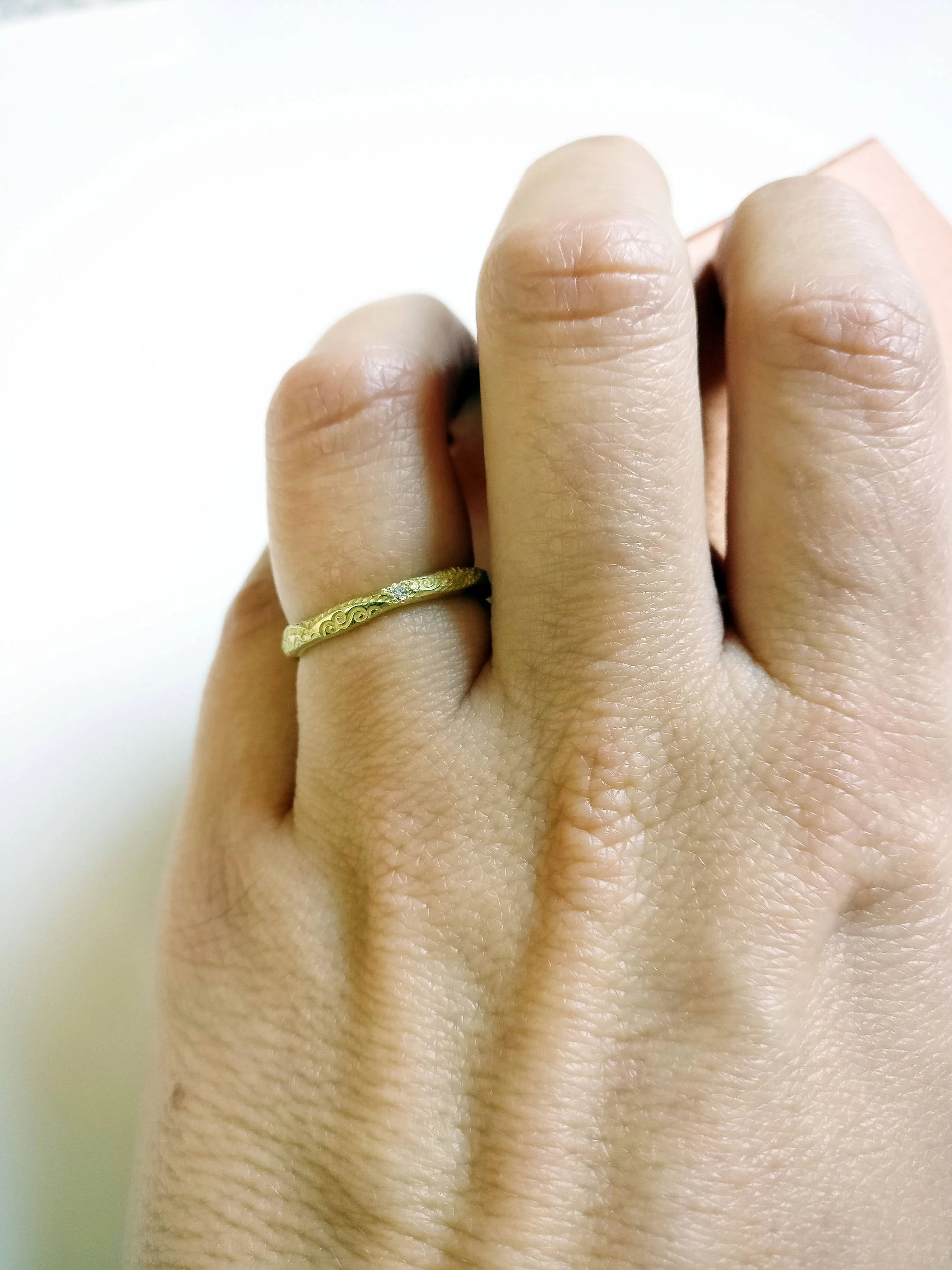 Ring in 18K geel goud: Pocahontas