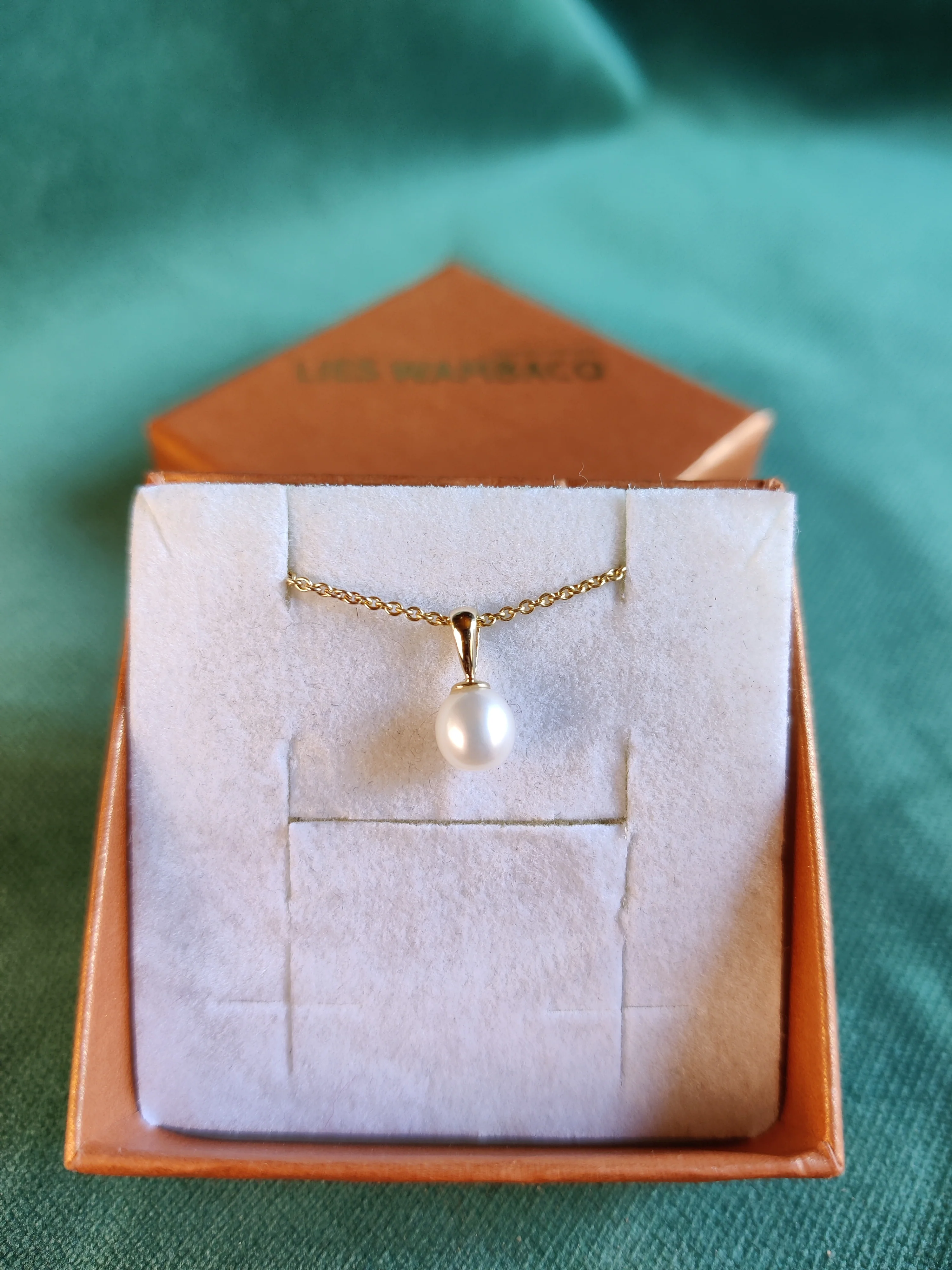 Hanger in 14k geel goud met geboortesteen - alle verschillende maanden