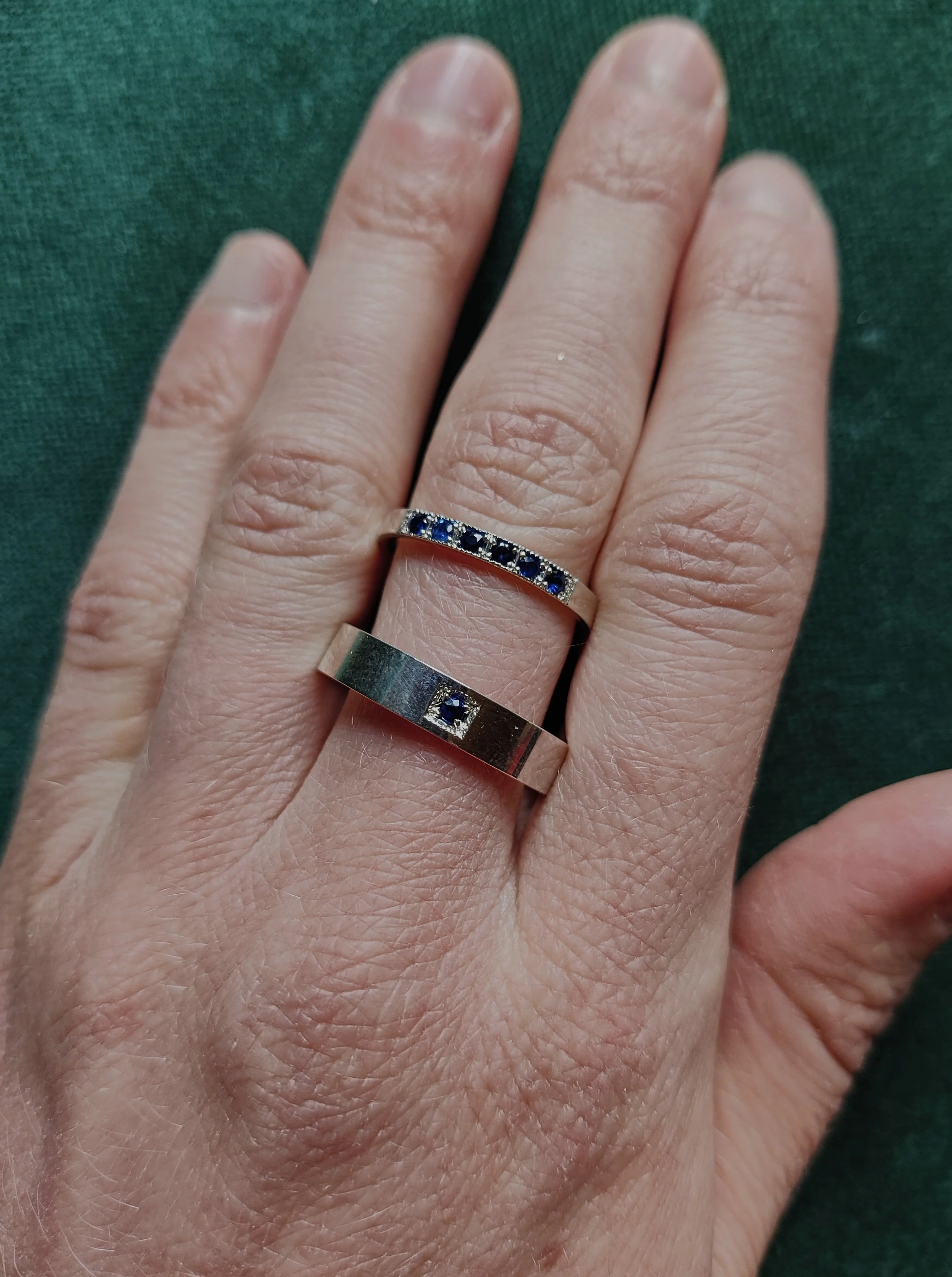 Trouwringen in platina- Dante en Béatrice