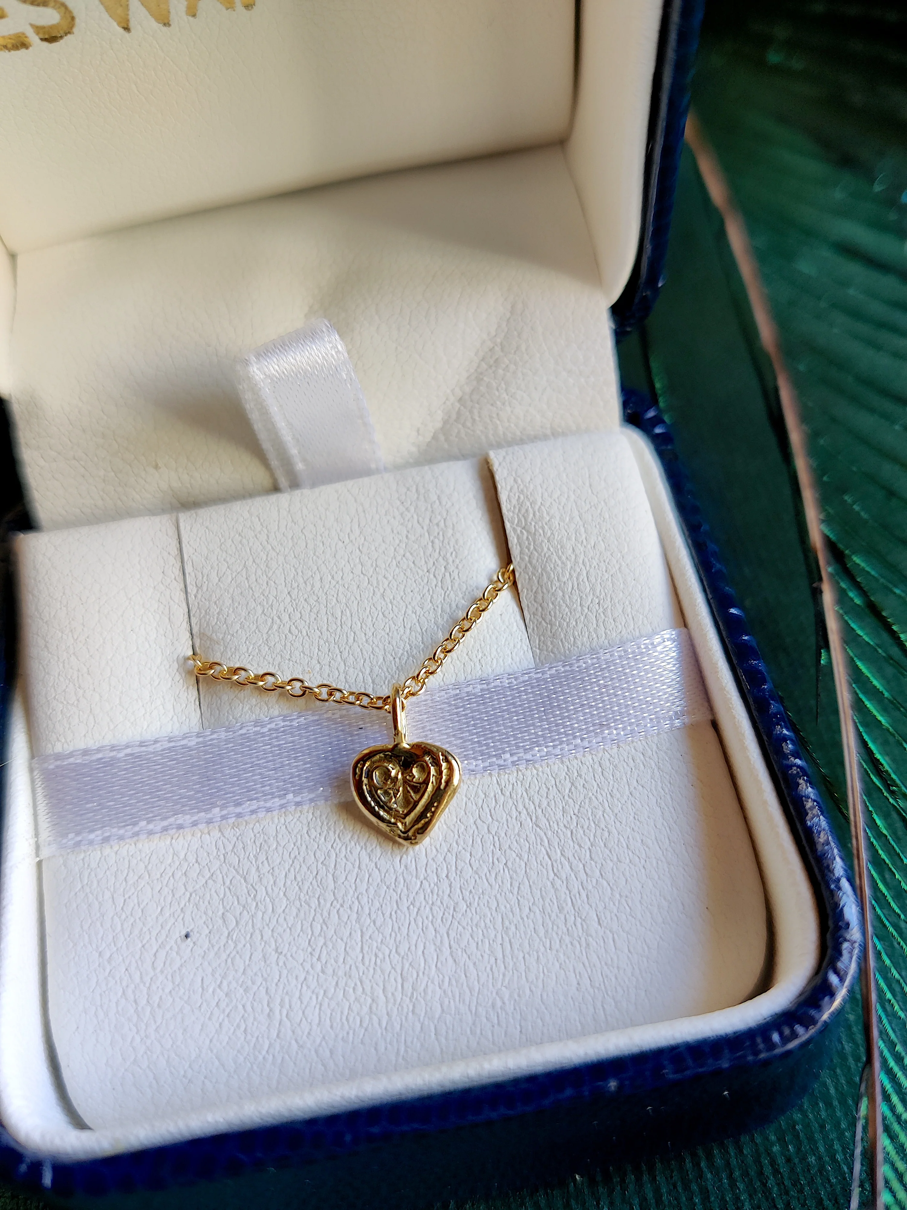 Hanger in goud: Hartje