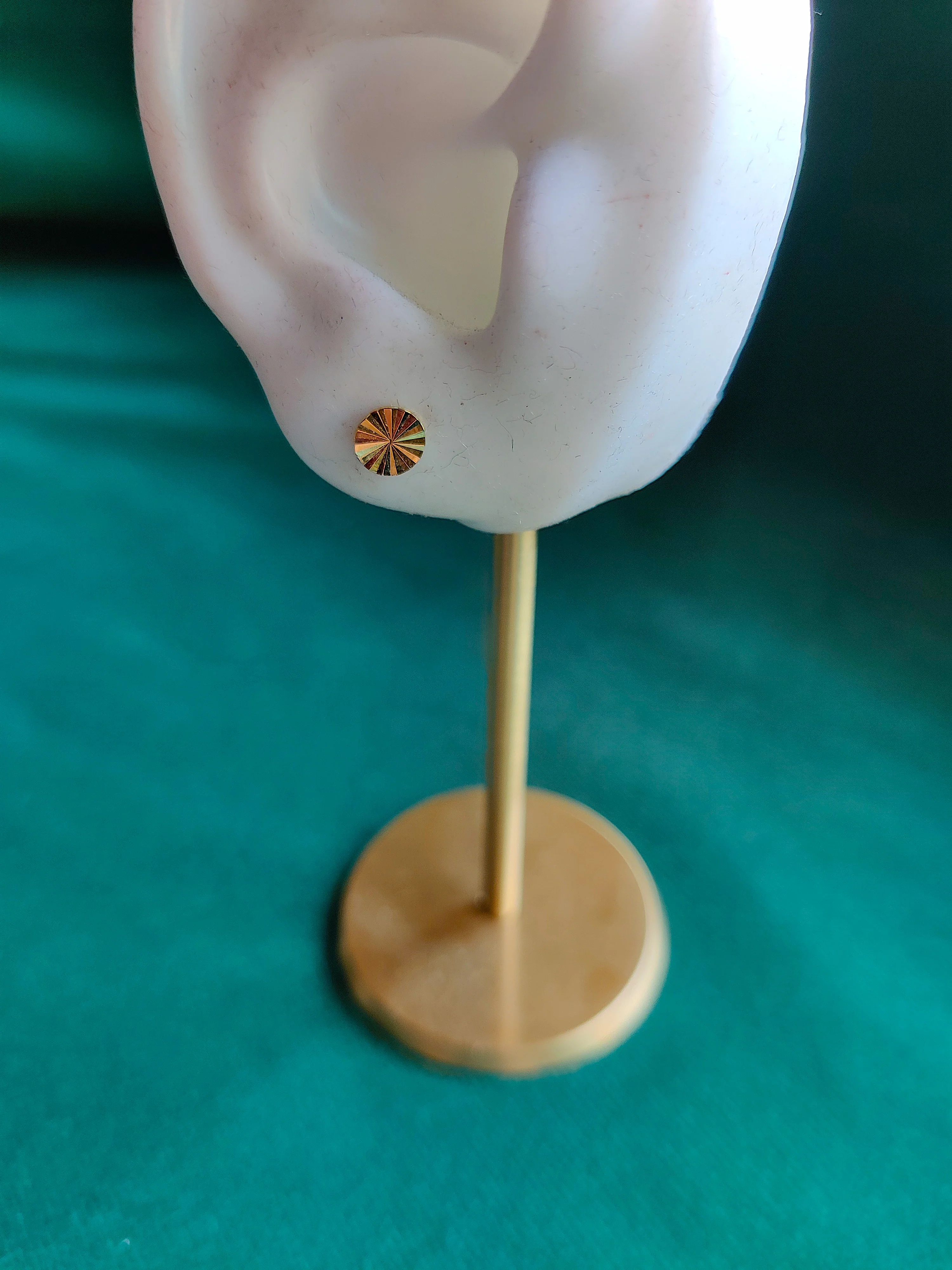 Oorsteker 14k geel goud - Disc