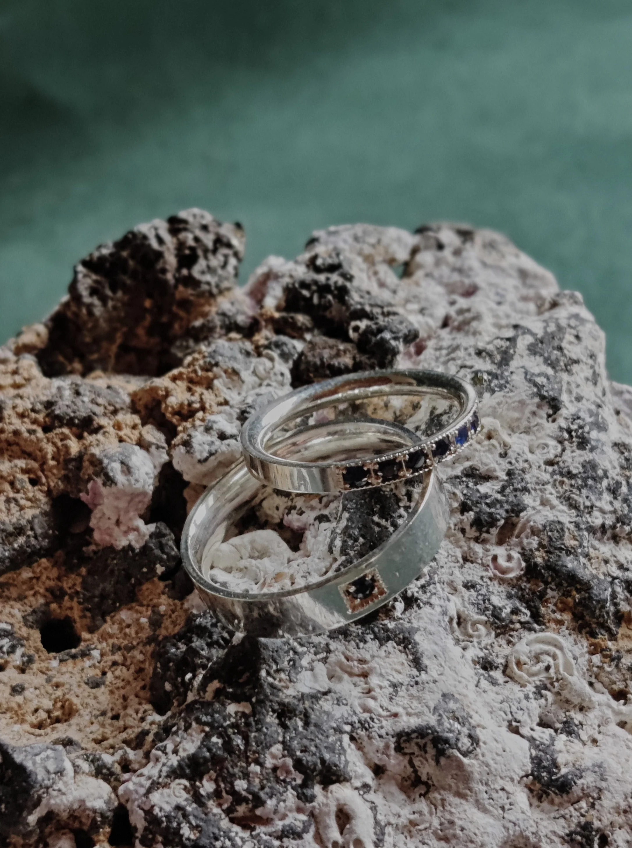 Trouwringen in platina- Dante en Béatrice