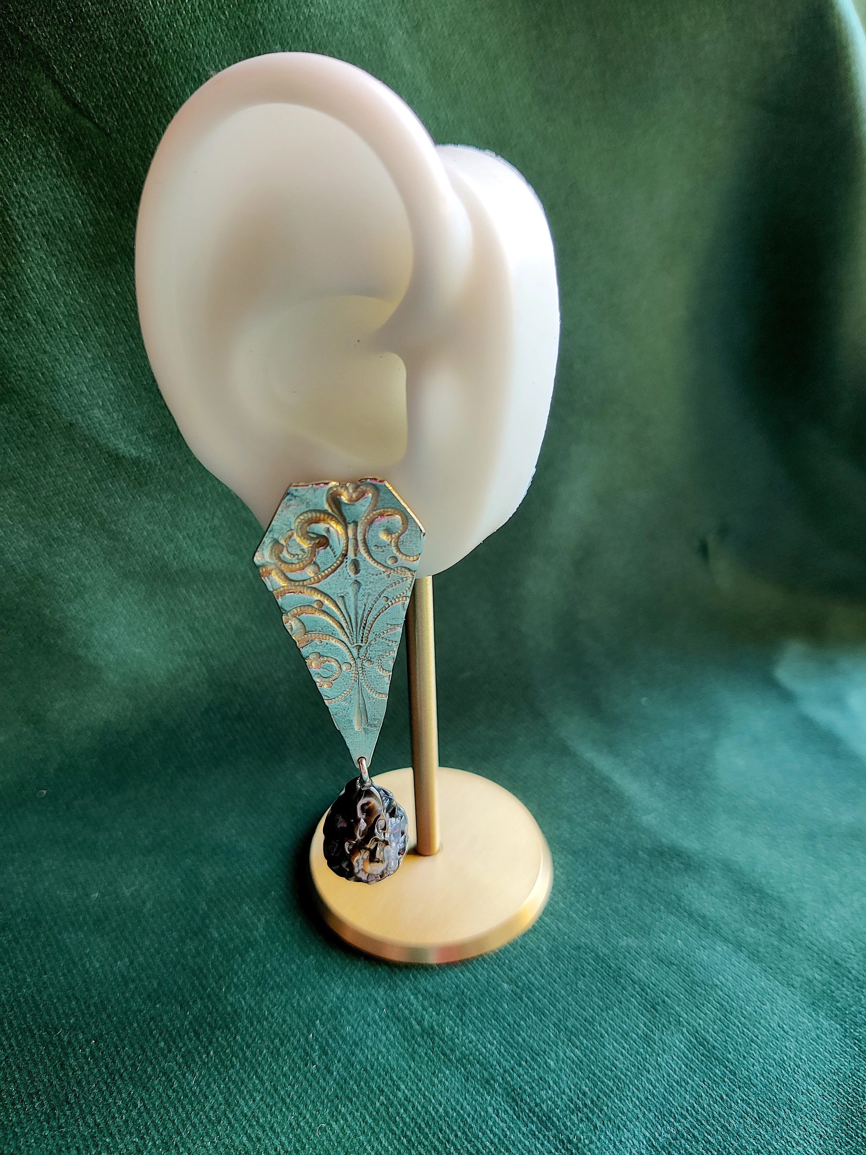 Oorbel in zilver met Parelmoer: Catherine