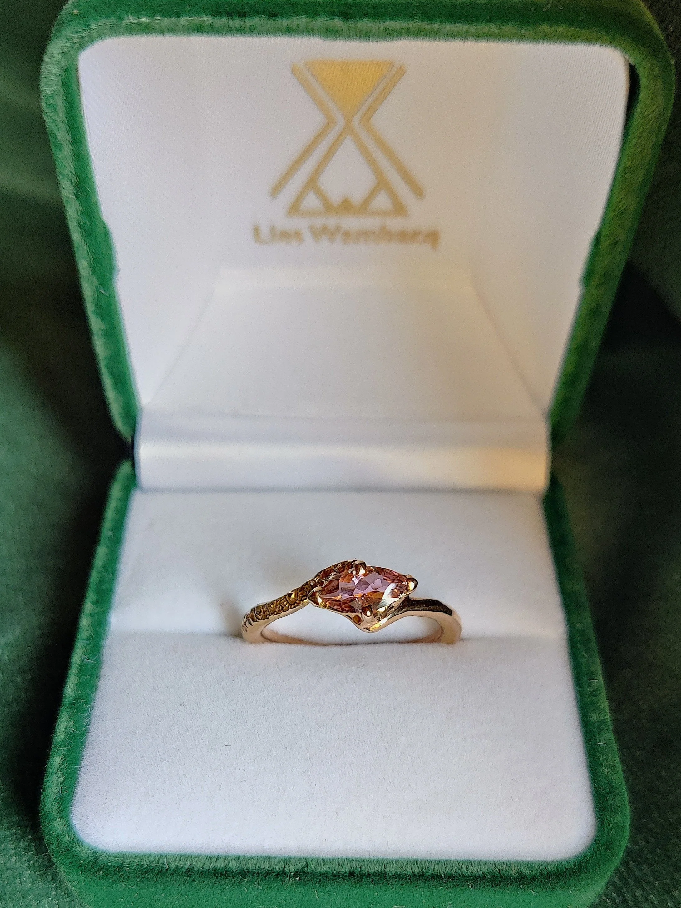 Ring in 18K rosé goud met toermalijn: Rhona