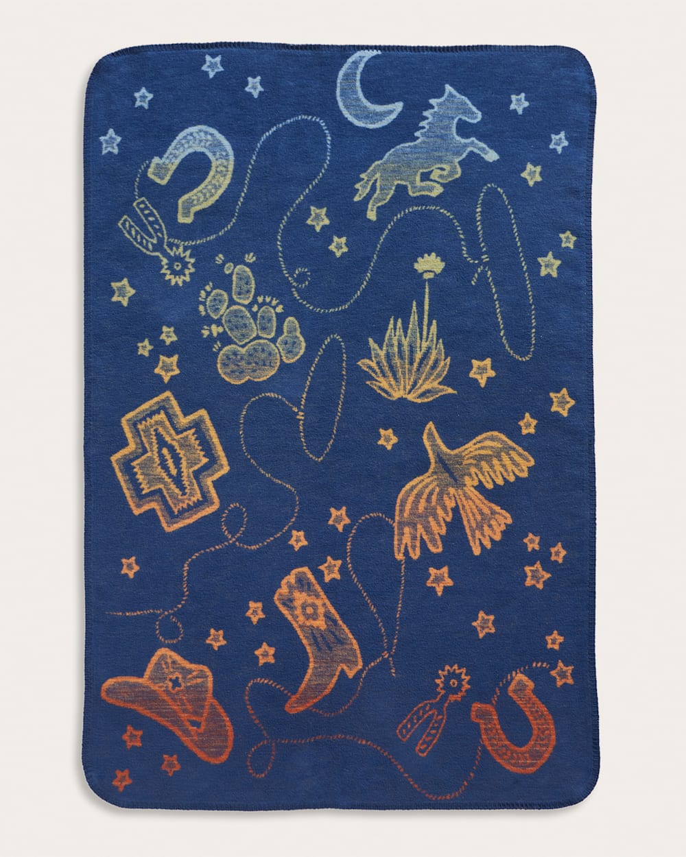 COSMIC RODEO ORGANIC COTTON BABY BLANKET