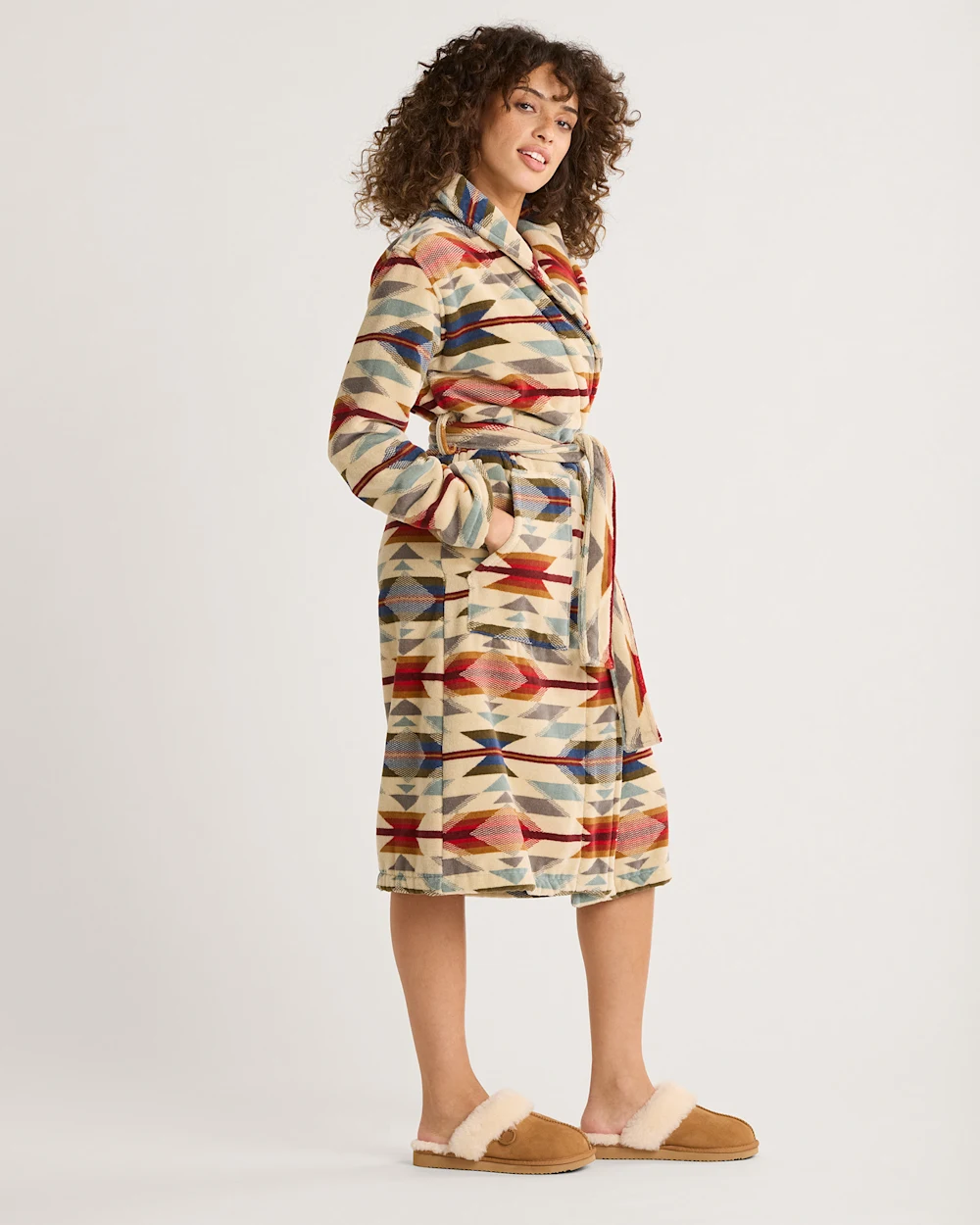 WOMEN'S WYETH TRAIL COTTON TERRY VELOUR BATHROBE