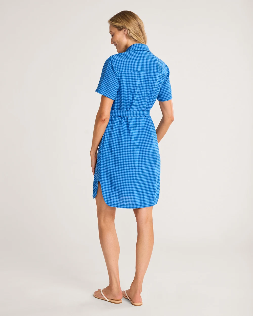 WOMEN'S CHARLOTTE LINEN SHIRT DRESS