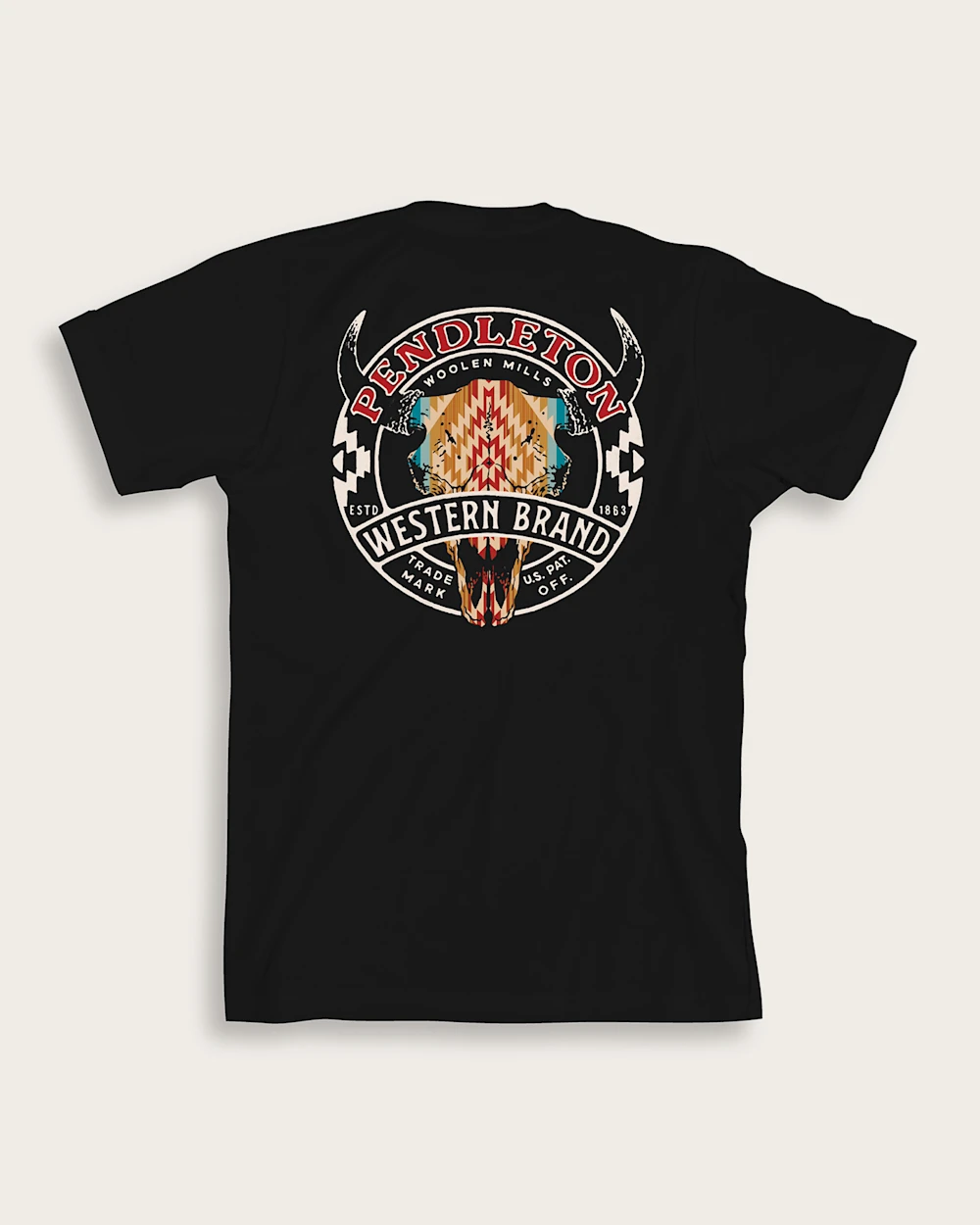 MEN'S WESTERN BRAND LOGO GRAPHIC TEE