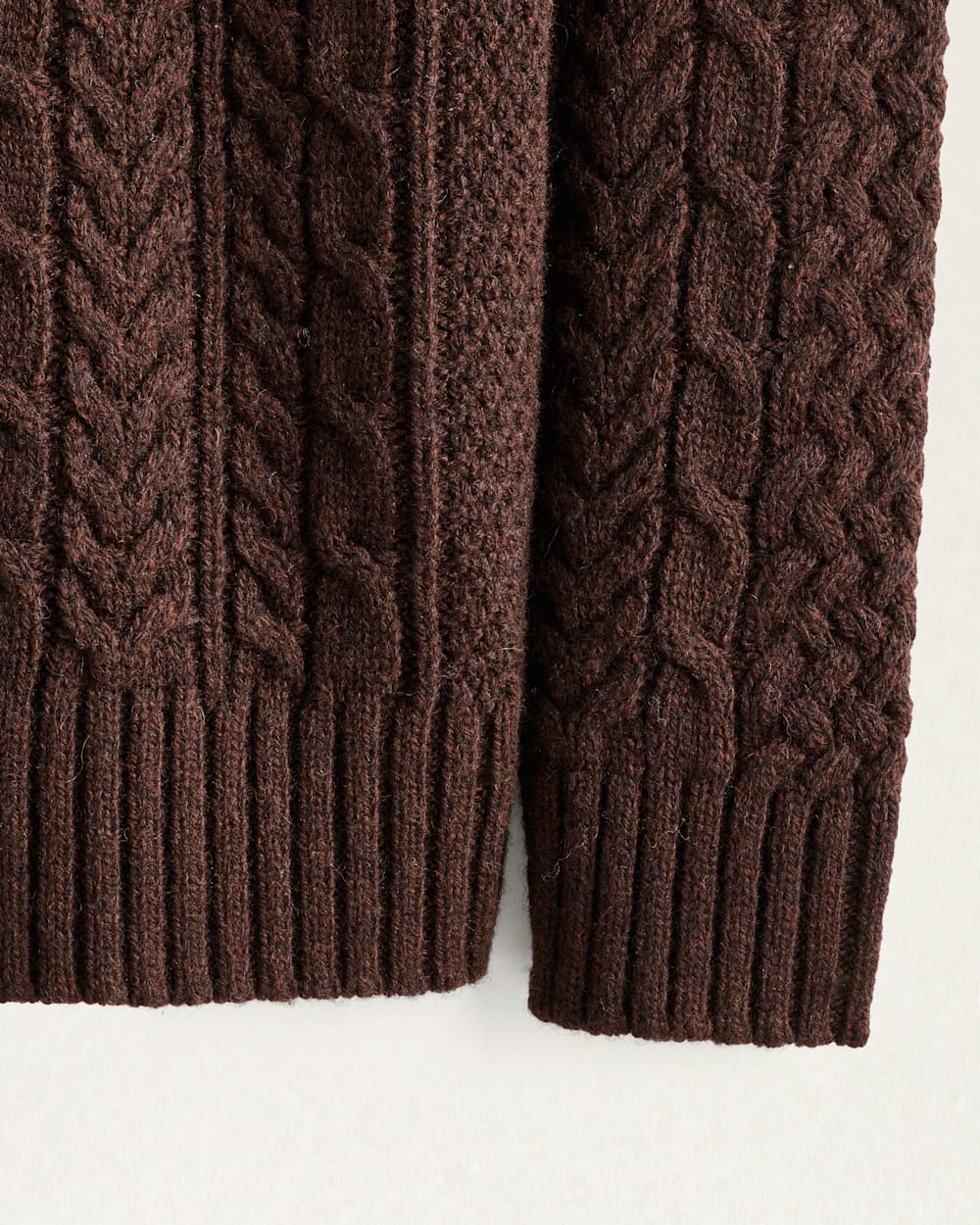 MEN'S SHETLAND COLLECTION FISHERMAN SWEATER