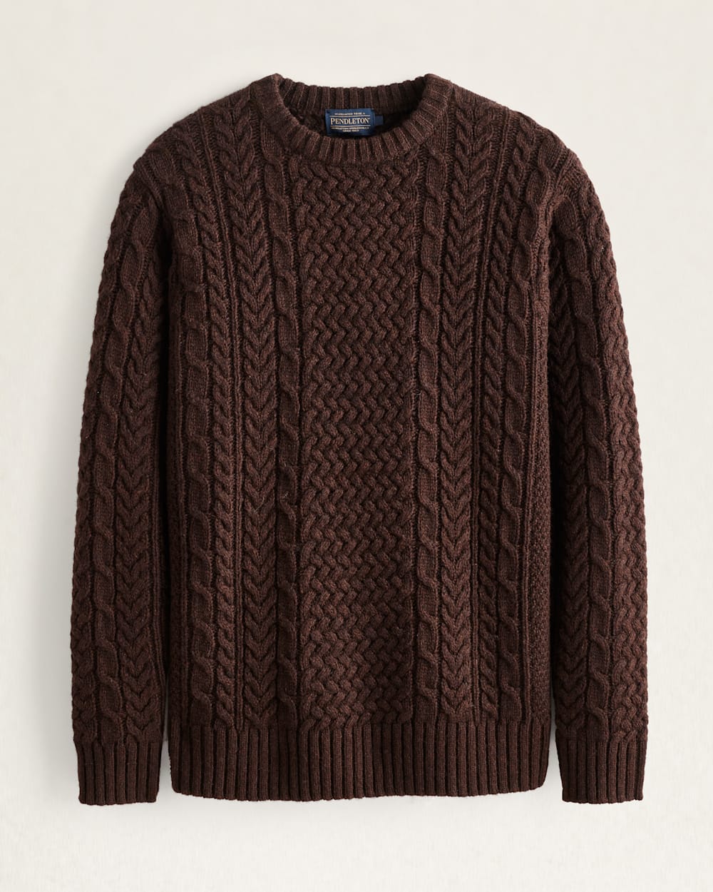 MEN'S SHETLAND COLLECTION FISHERMAN SWEATER