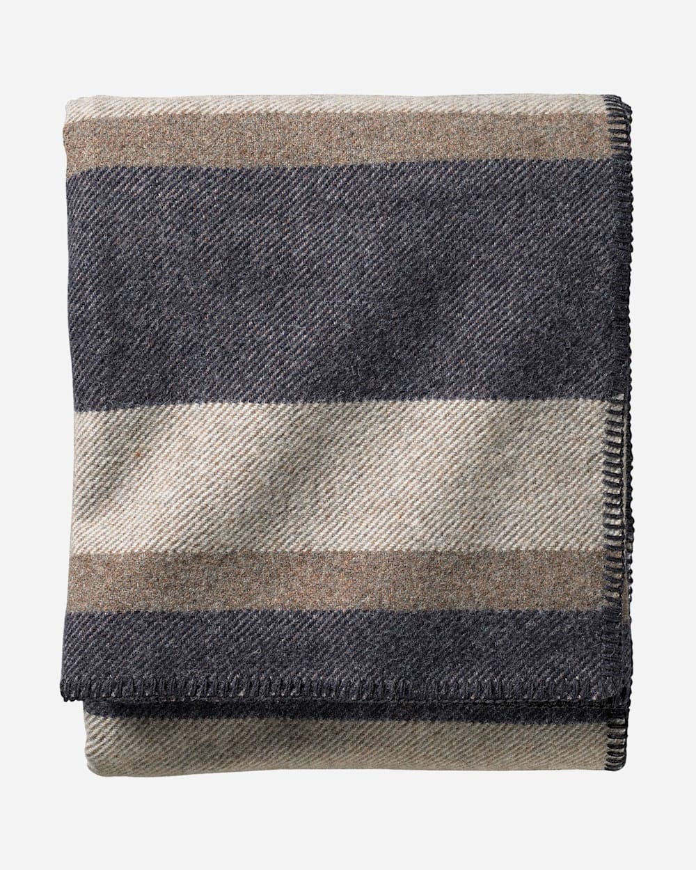 ECO-WISE WOOL PLAID/STRIPE BLANKET