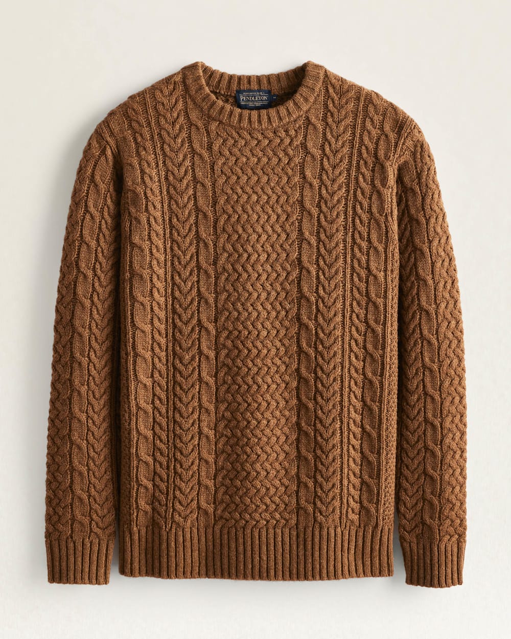 MEN'S SHETLAND COLLECTION FISHERMAN SWEATER