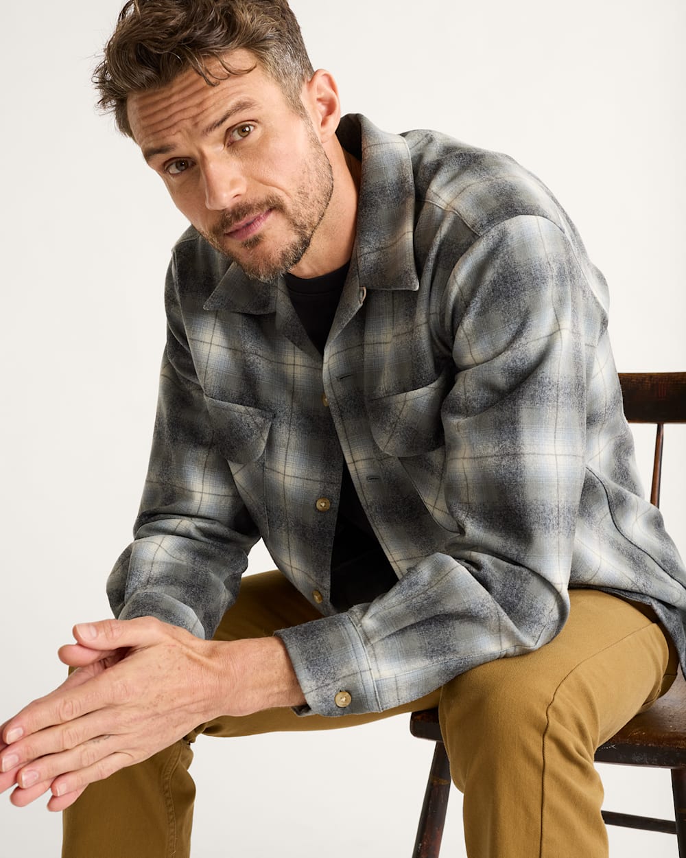 MEN'S PLAID BOARD SHIRT