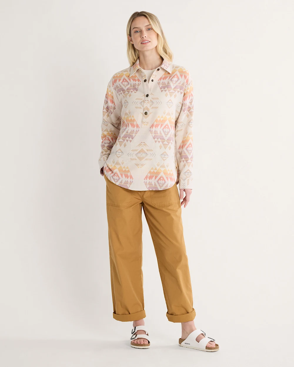 WOMEN'S ARCADIA FLANNEL POPOVER SHIRT