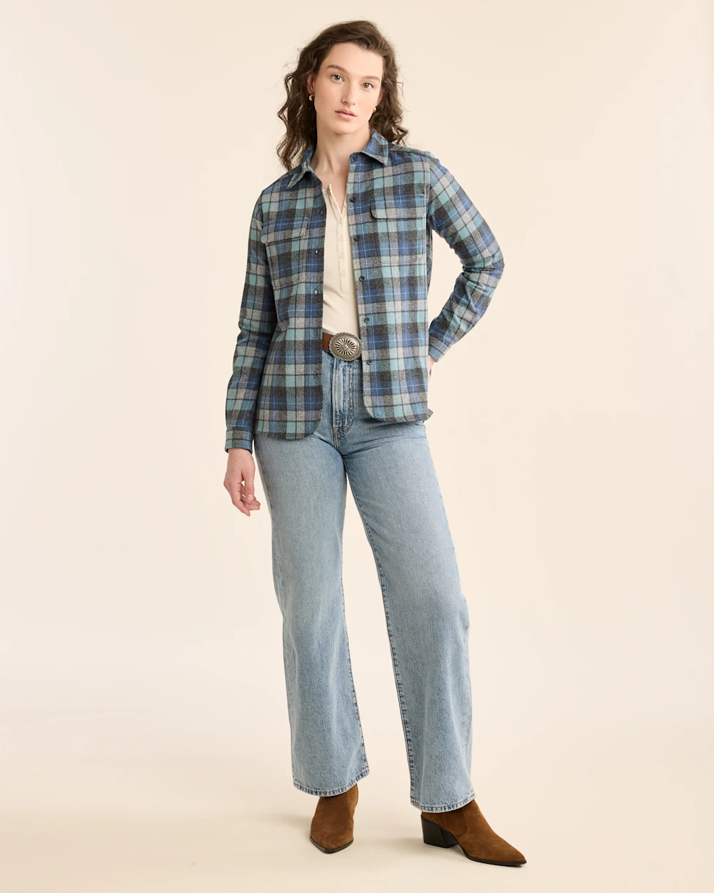 WOMEN'S PLAID BOARD SHIRT