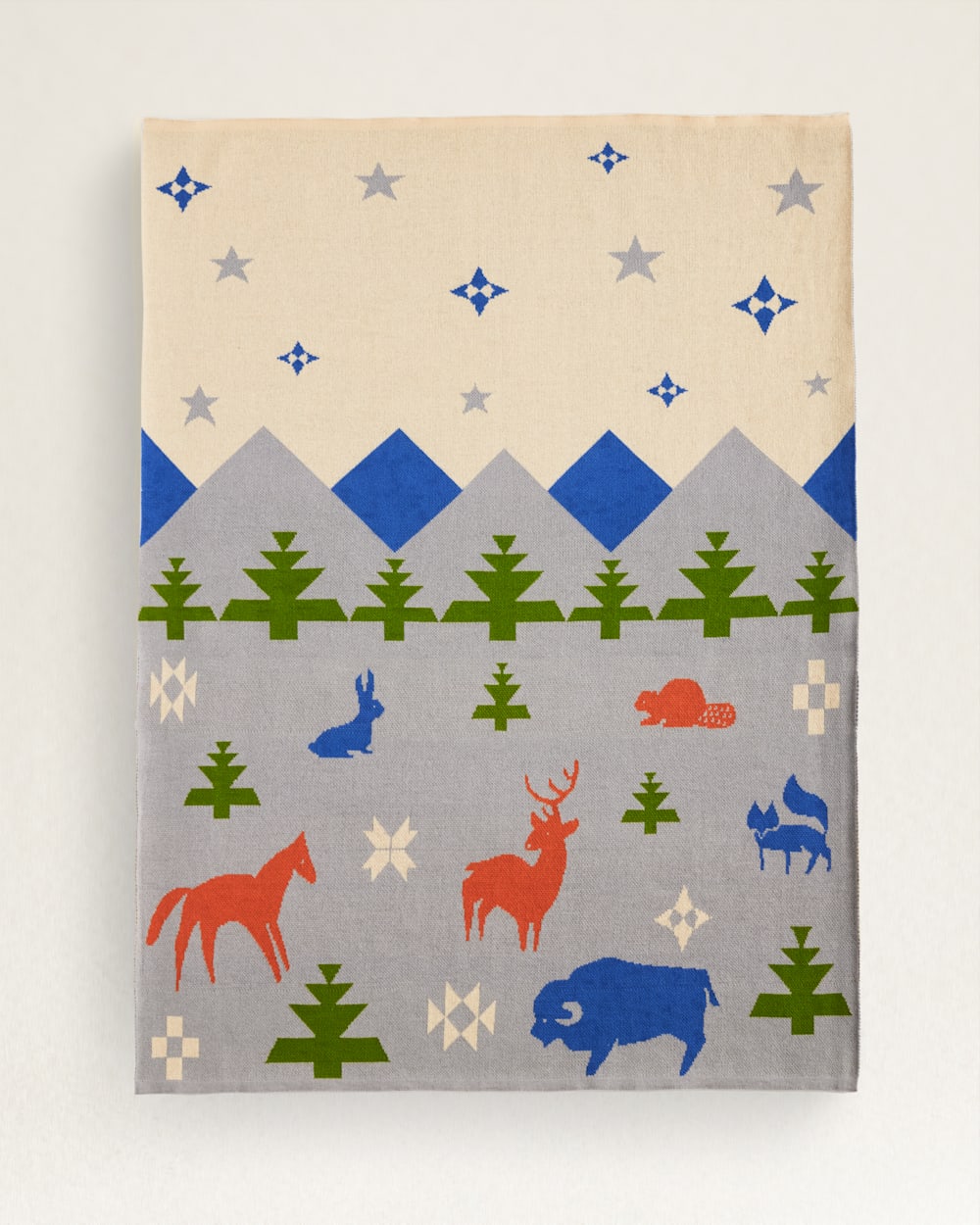 SHARED PATH KNIT BABY BLANKET WITH BEANIE