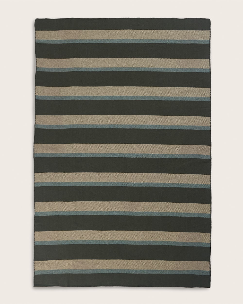 ECO-WISE WOOL PLAID/STRIPE BLANKET