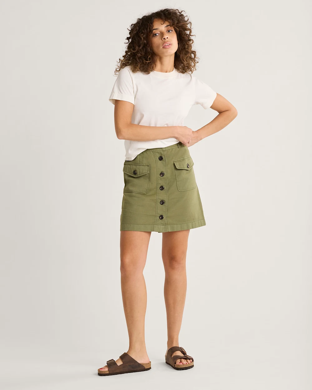 WOMEN'S UTILITY COTTON/LINEN SKIRT