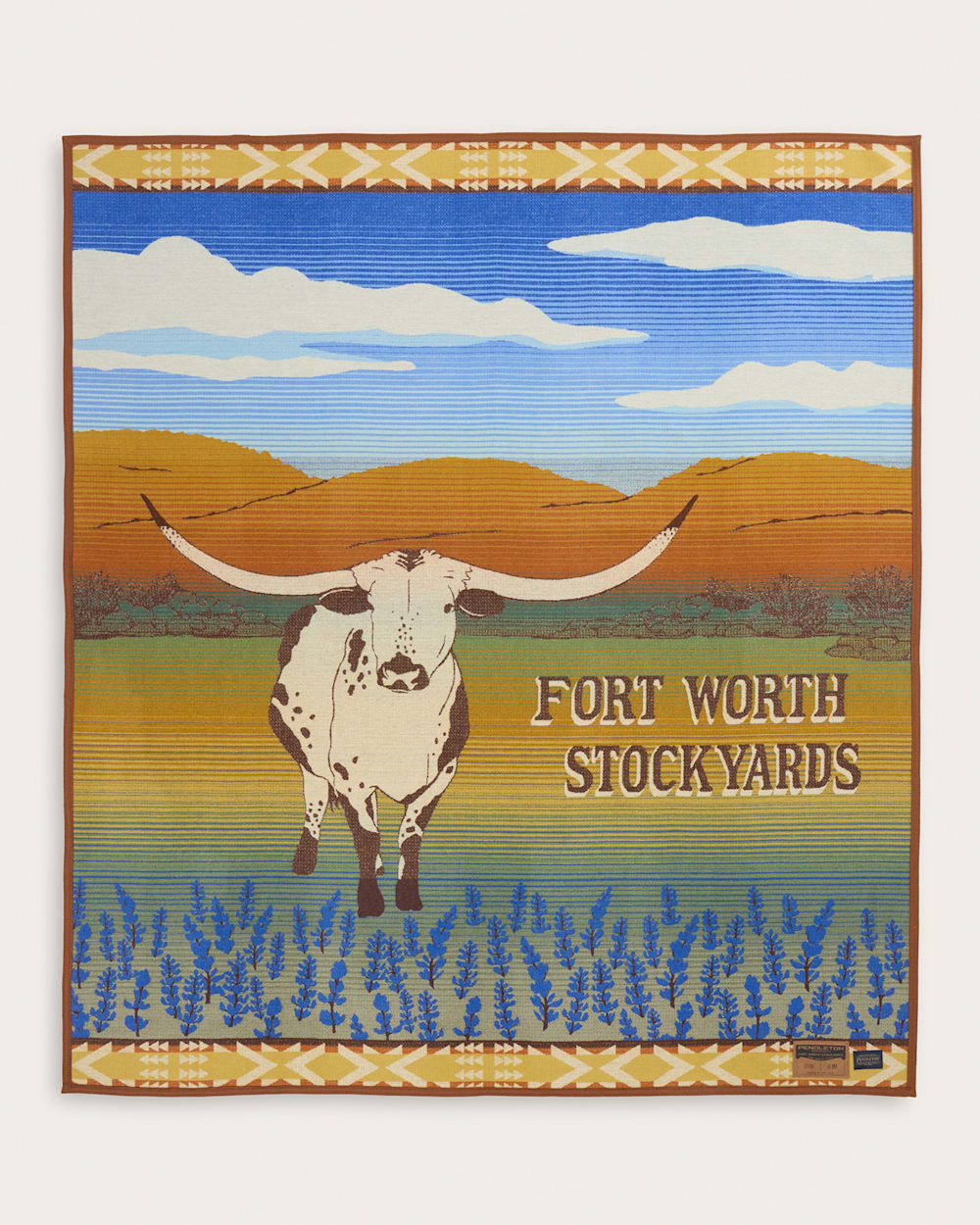 LONGHORN BLUEBELLS THROW