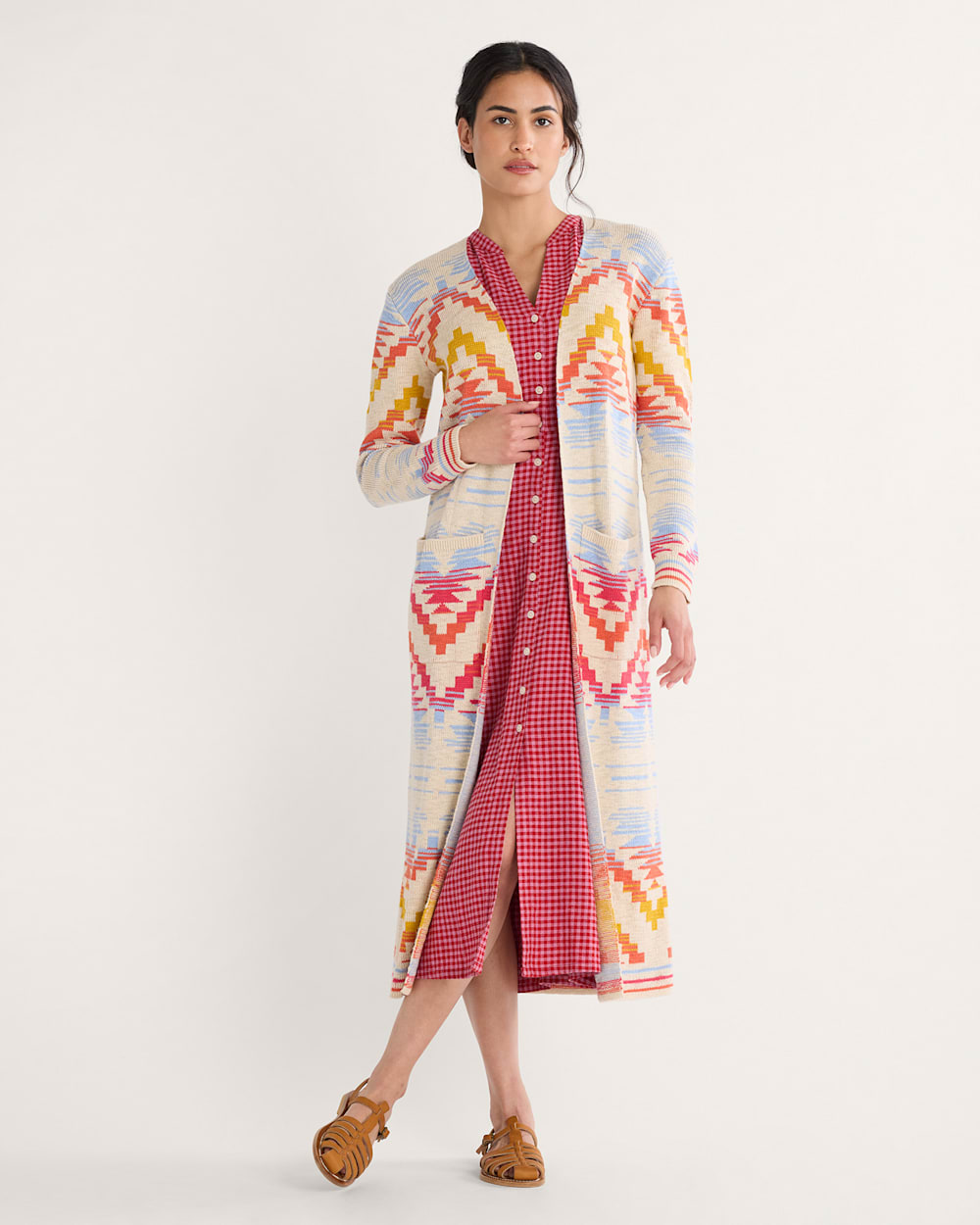 WOMEN'S COTTON DUSTER CARDIGAN
